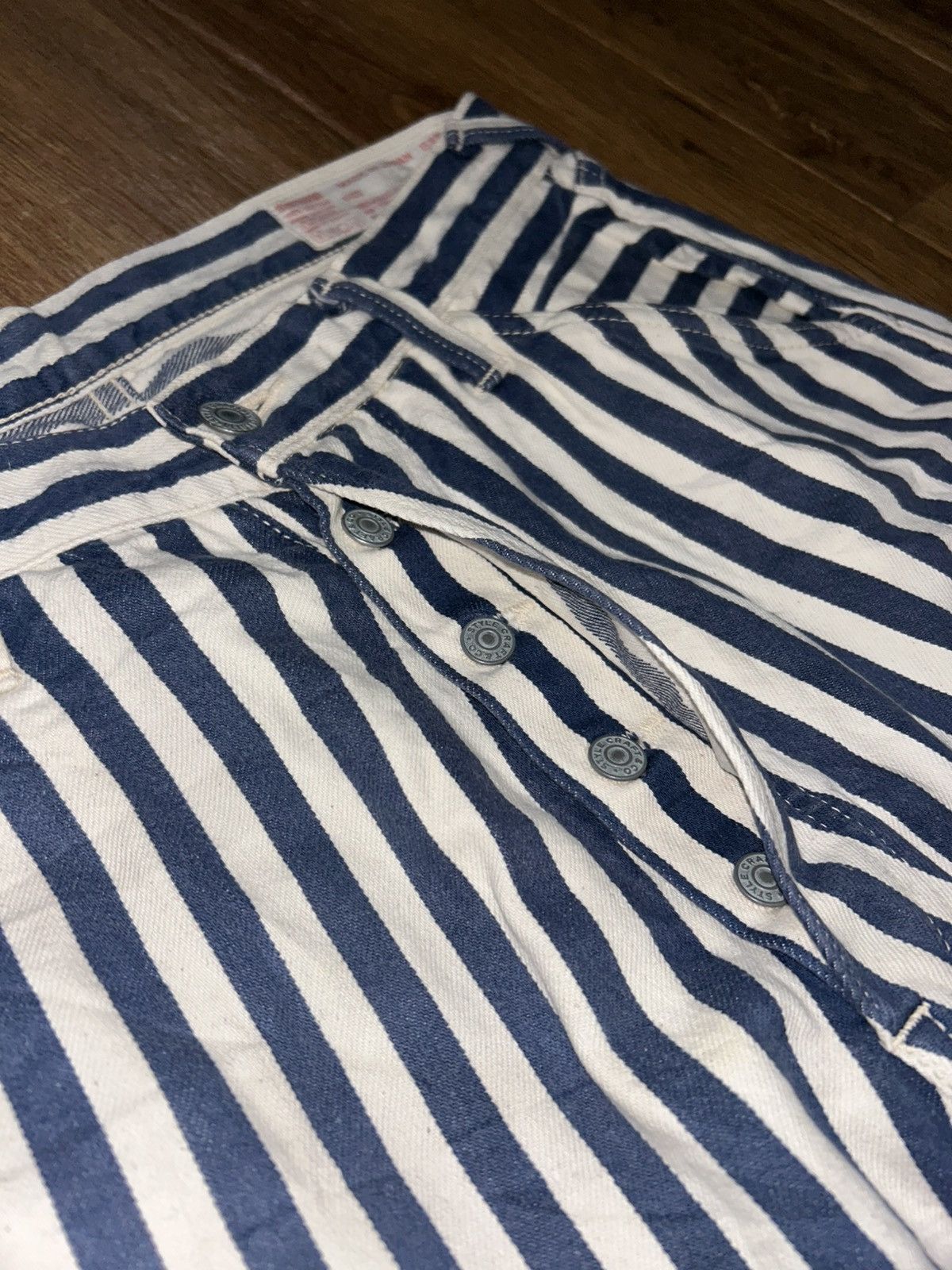 Evisu Evisu Hickory Denim Shortpants Size US 32 / EU 48 - 4 Thumbnail