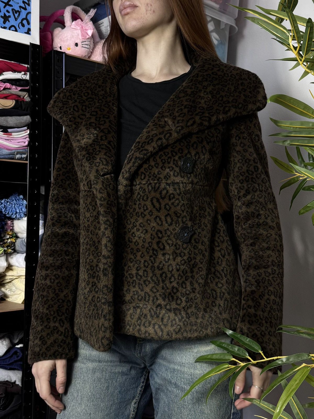 Miss Sixty VINTAGE MISS SIXTY LEOPARD PRINTED FAUX FUR COAT Size XS / US 0-2 / IT 36-38 - 3 Thumbnail