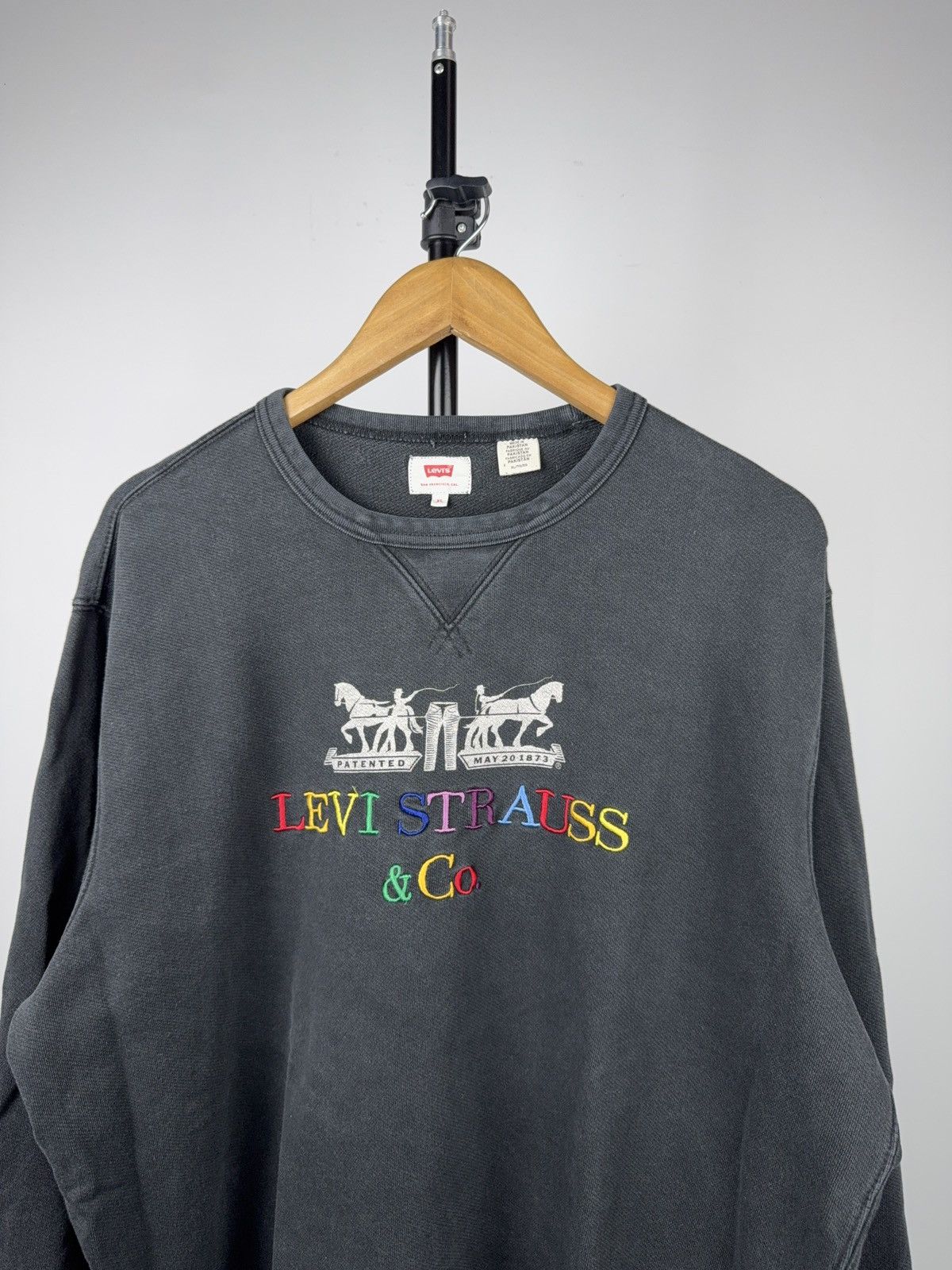 Levi's Vintage 00s USA Western Levi’s Embroidered Logo Sweatshirt Size US XL / EU 56 / 4 - 2 Thumbnail