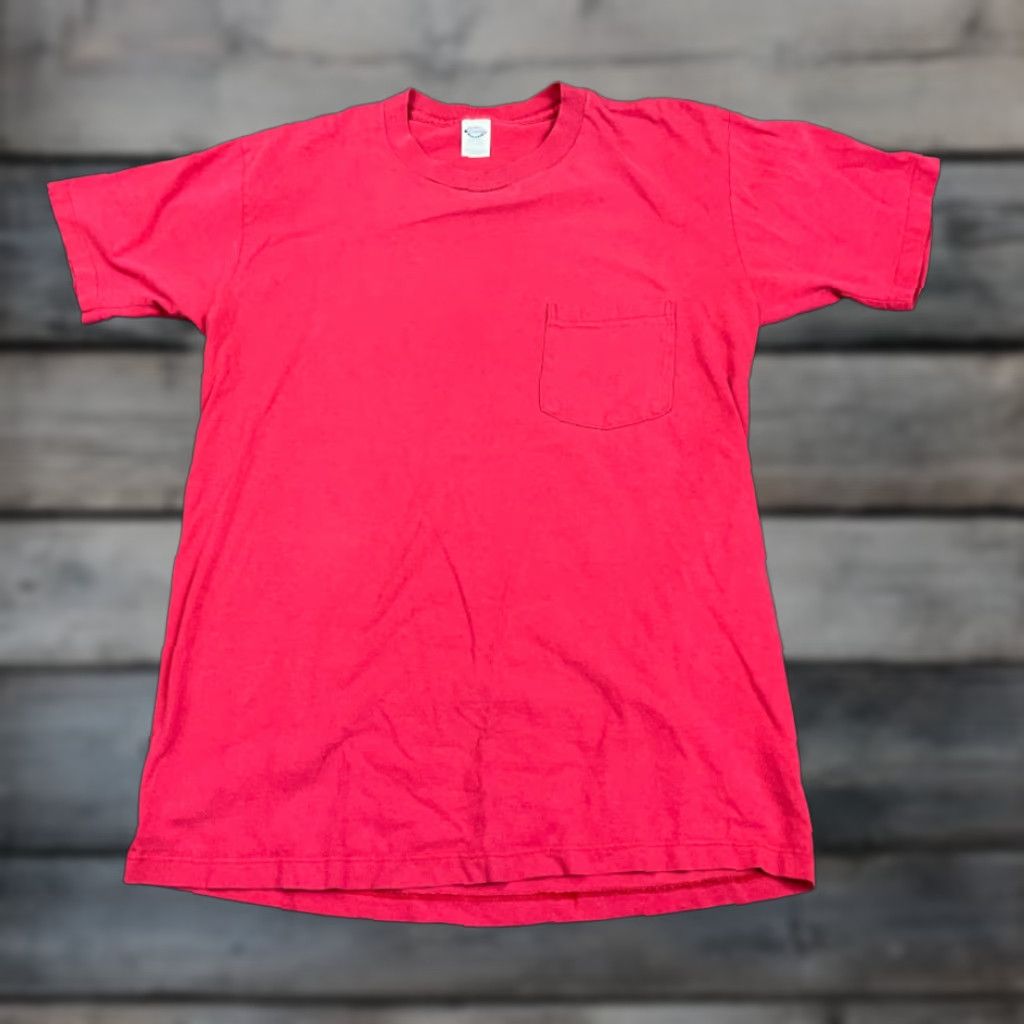 Vintage VINTAGE 90s TownCraft Pink T-Shirt Men Large Short Sleeve Cotton Retro Striped Crew Neck Size US L / EU 52-54 / 3 - 1 Thumbnail