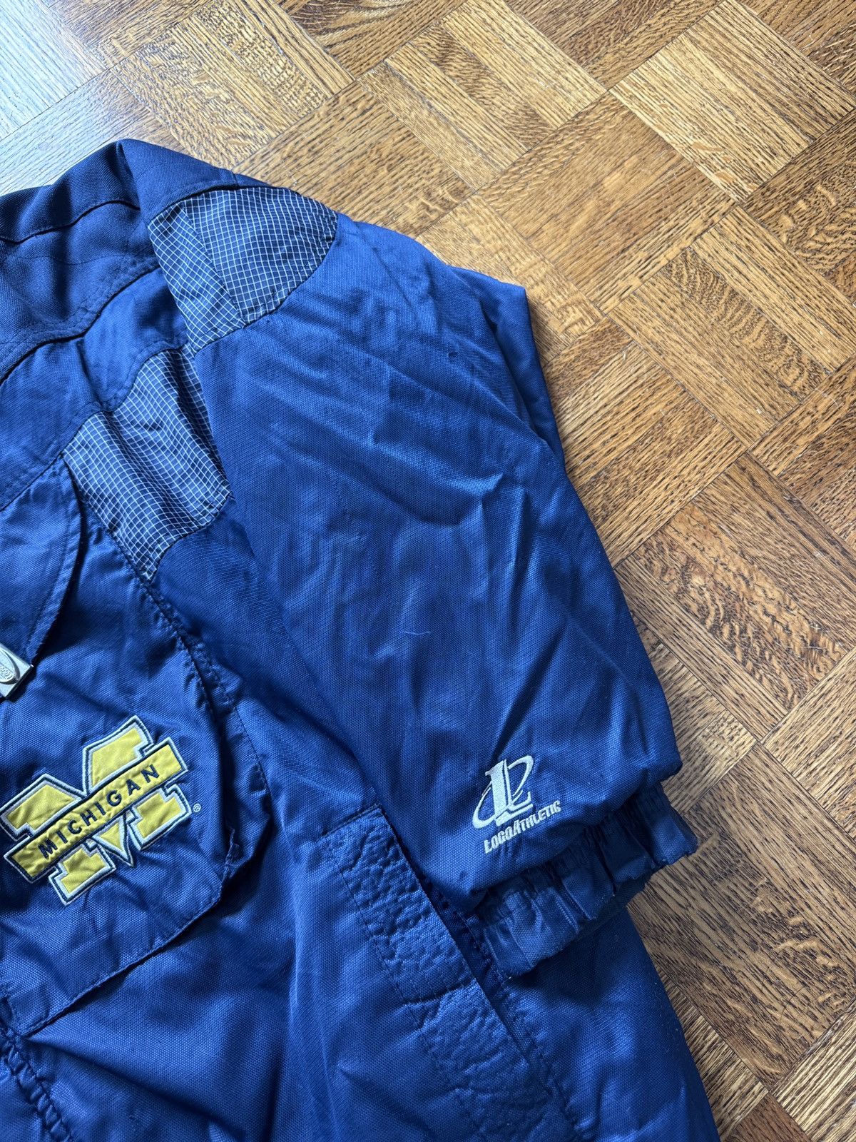 Logo Athletic Vintage 90s University of Michigan Logo Athletic Puffer Coat Size US XL / EU 56 / 4 - 7 Thumbnail