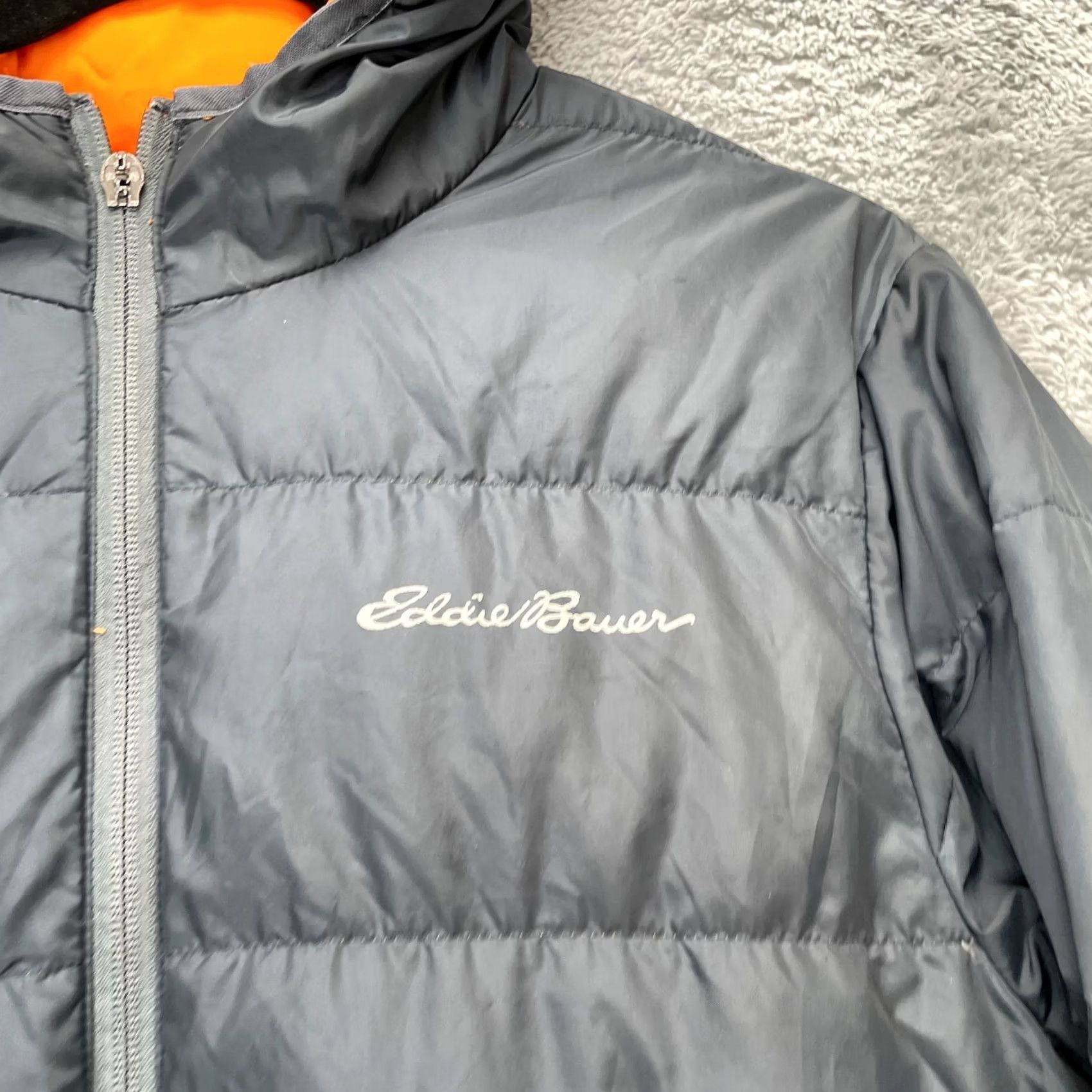 Eddie Bauer Eddie Bauer Jacket Mens Medium Gray Puffer 650 Goose Down Coat Hooded Insulated Size US M / EU 48-50 / 2 - 7 Thumbnail
