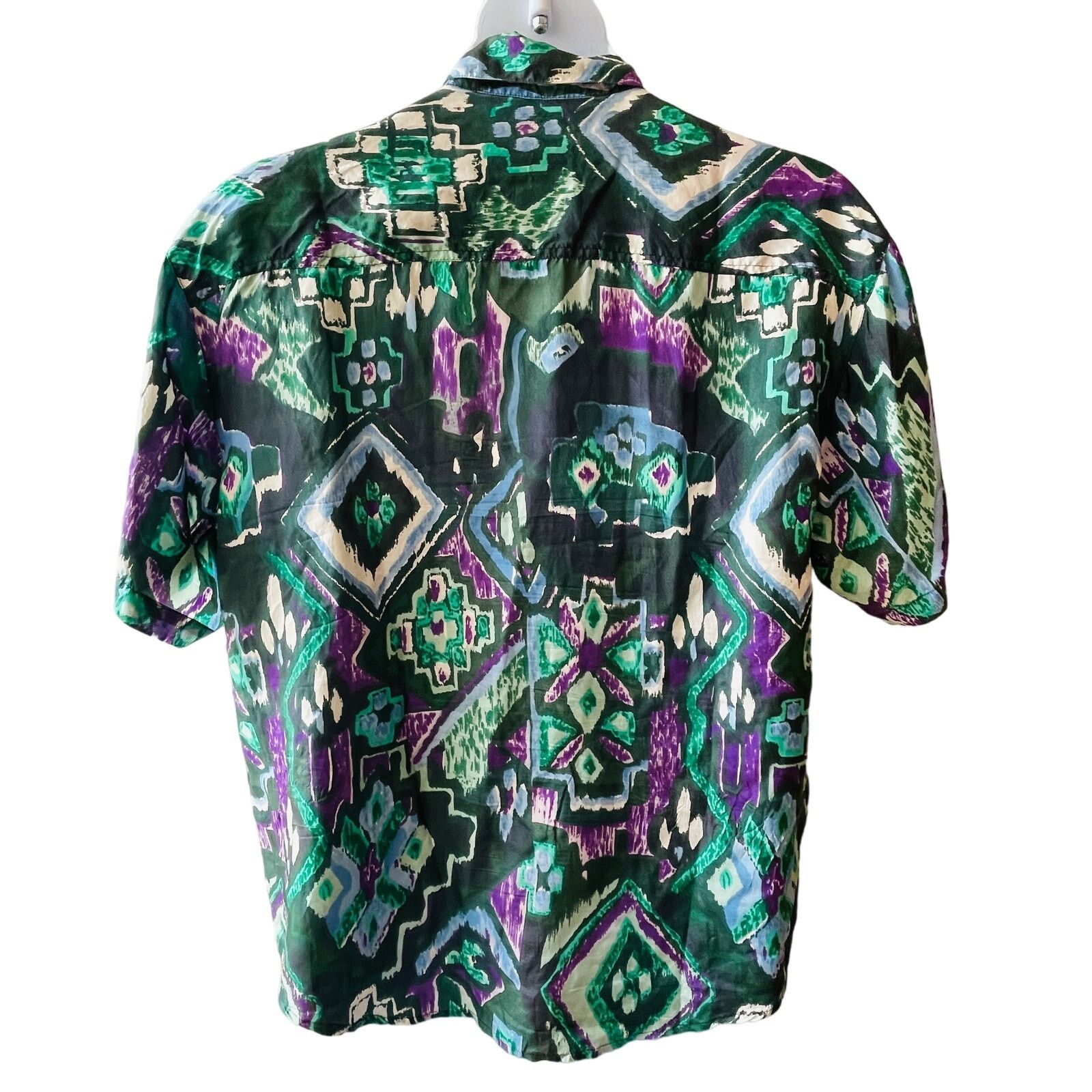 Vintage VINTAGE 80s Protest Juniors Silk Camp Shirt Size Large Size L / US 10 / IT 46 - 3 Thumbnail