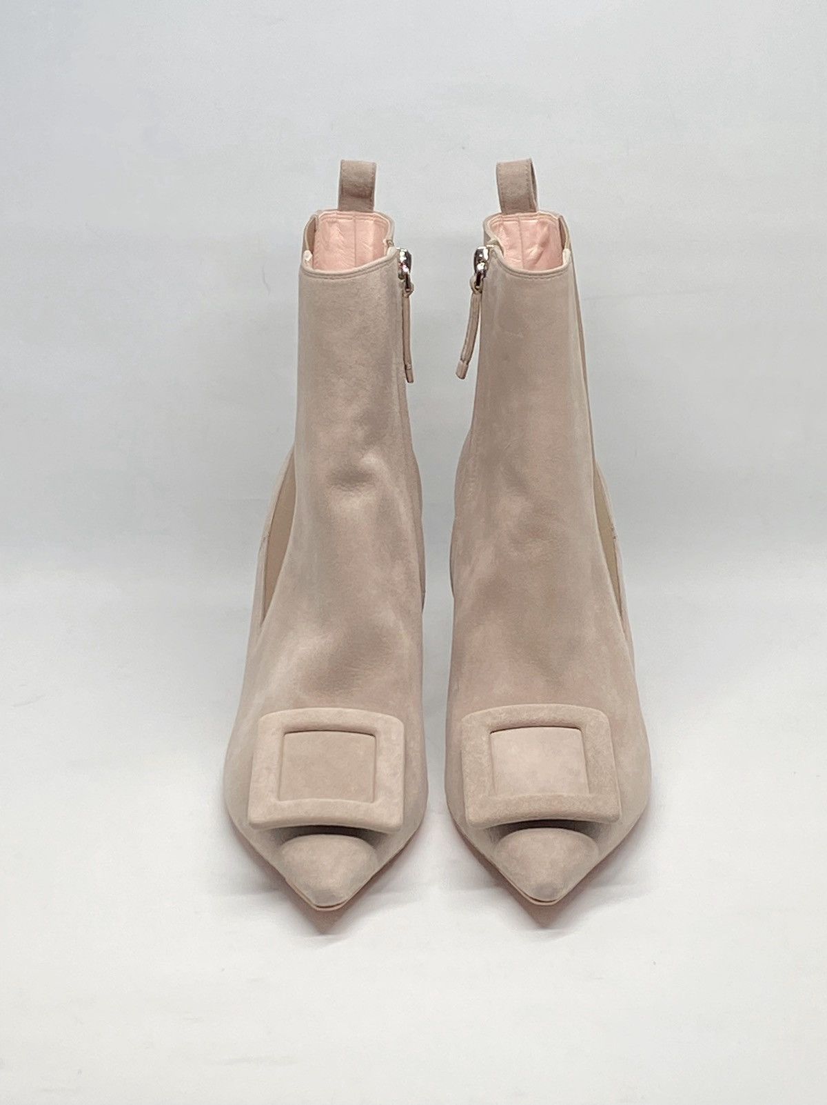 Roger Vivier Roger Vivier Viv In The City Suede Booties size 39.5 Size US 9.5 / IT 39.5 - 2 Thumbnail
