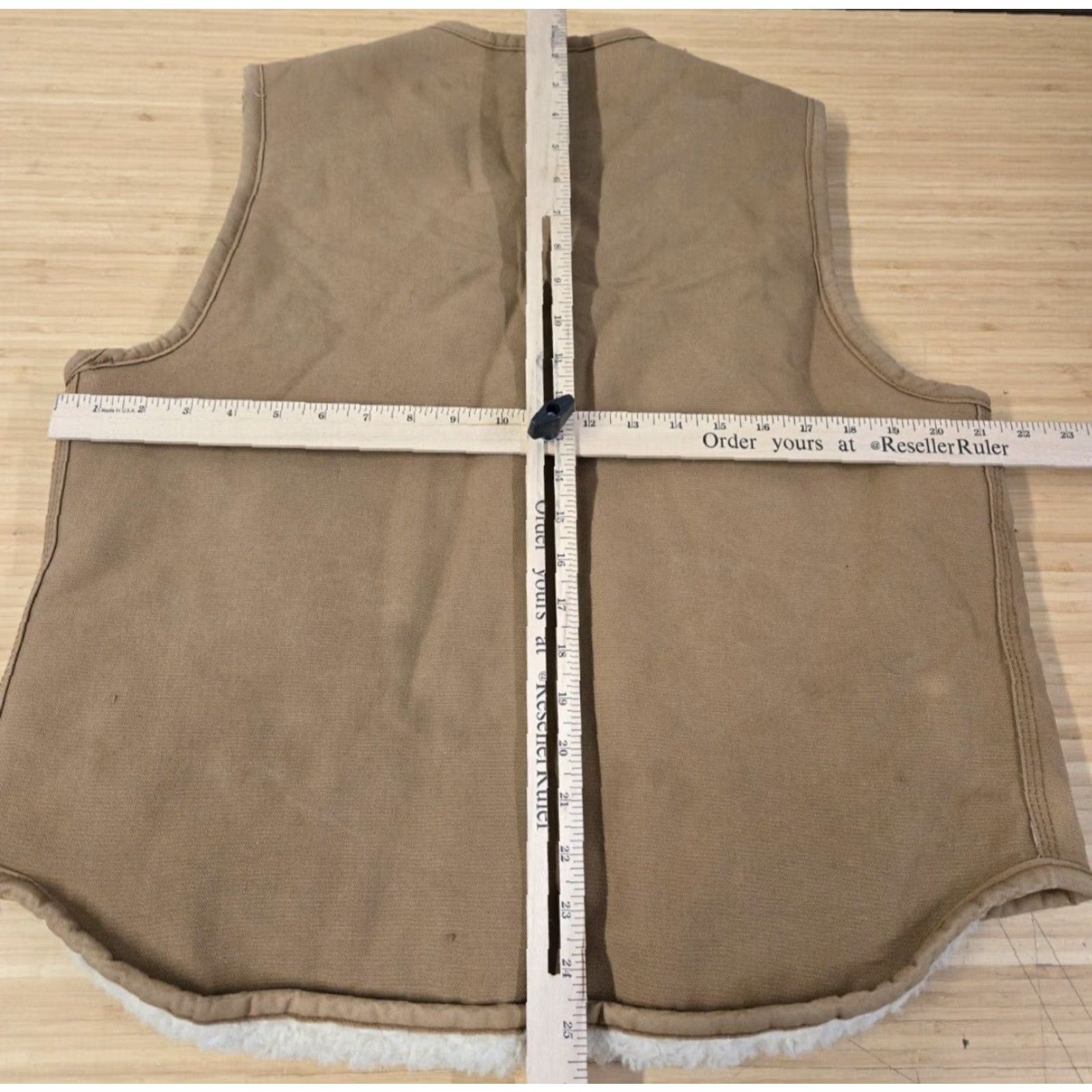 Carhartt VINTAGE Carhartt Vest 80s L Tall Tan Brown Canvas USA Men L PVC? Size US L / EU 52-54 / 3 - 6 Thumbnail