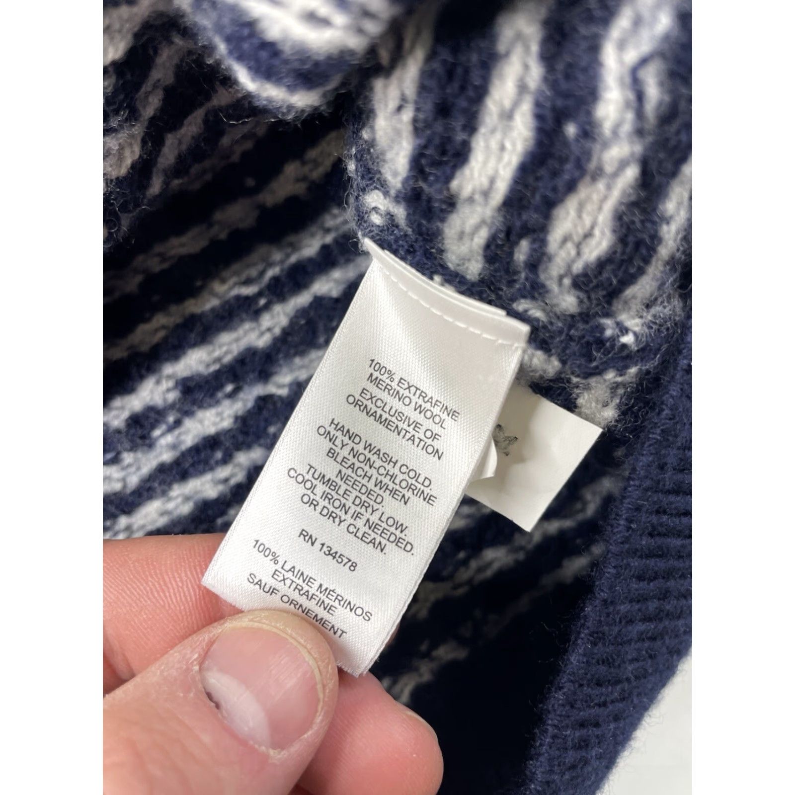 Vineyard Vines Vineyard Vines Sweater Oysterman Birdseye Merino Wool Henley Knit Mens Small Size US S / EU 44-46 / 1 - 7 Thumbnail