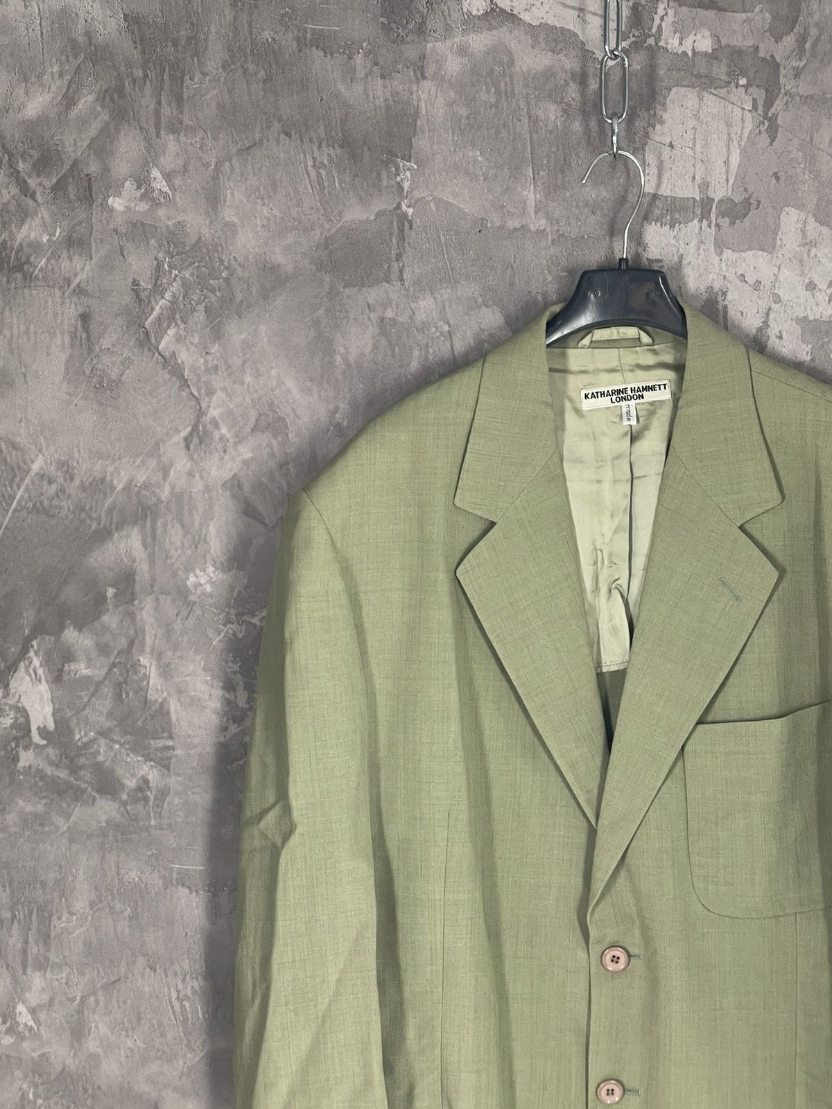Katharine Hamnett London Katharine Hamnett London Luxury Wool Blazer Size US L / EU 52-54 / 3 - 3 Thumbnail