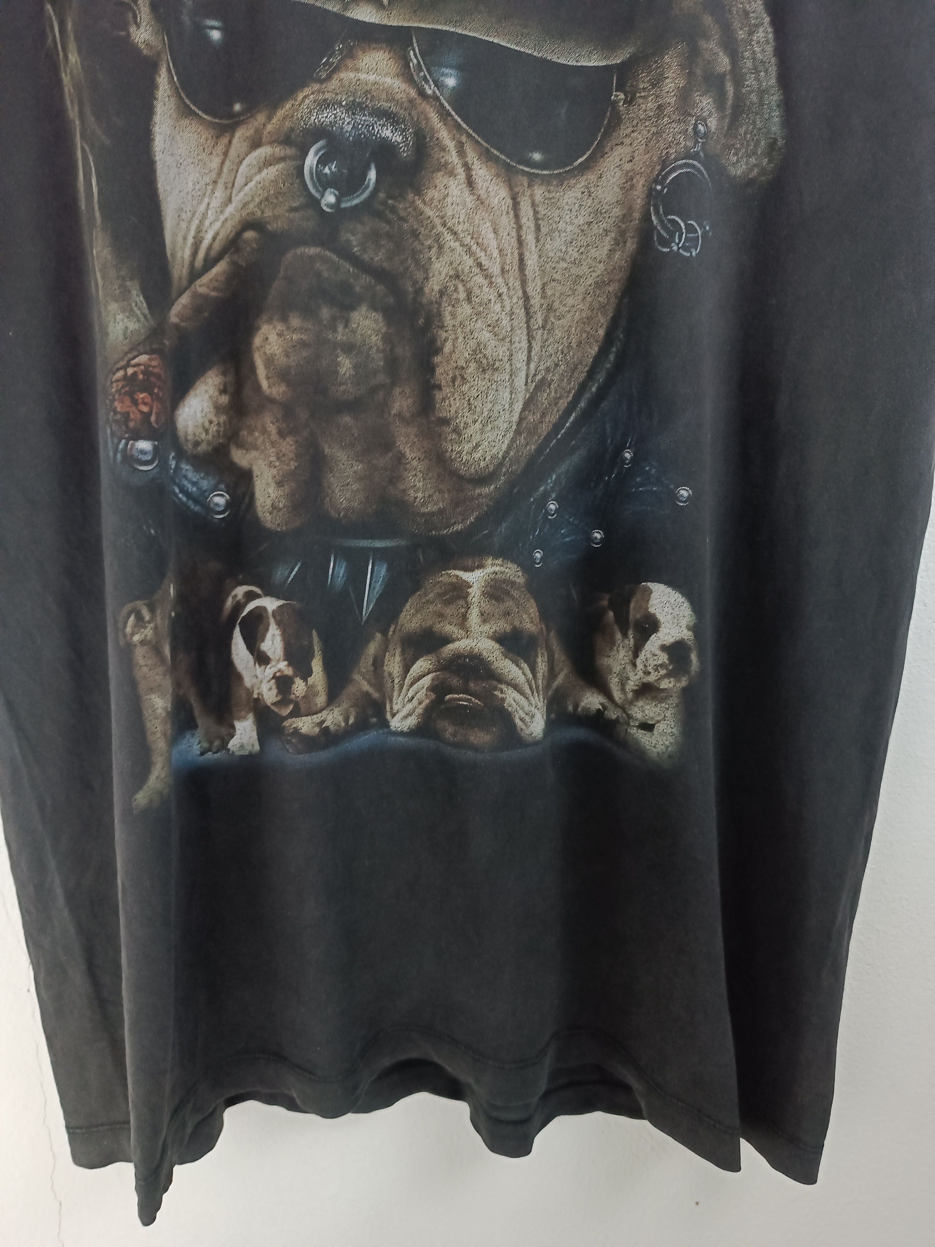 Vintage VINTAGE 90'S FADED BULL DOG BIKERS HARLEY VERY RARE TEE PETS Size US XL / EU 56 / 4 - 8 Thumbnail