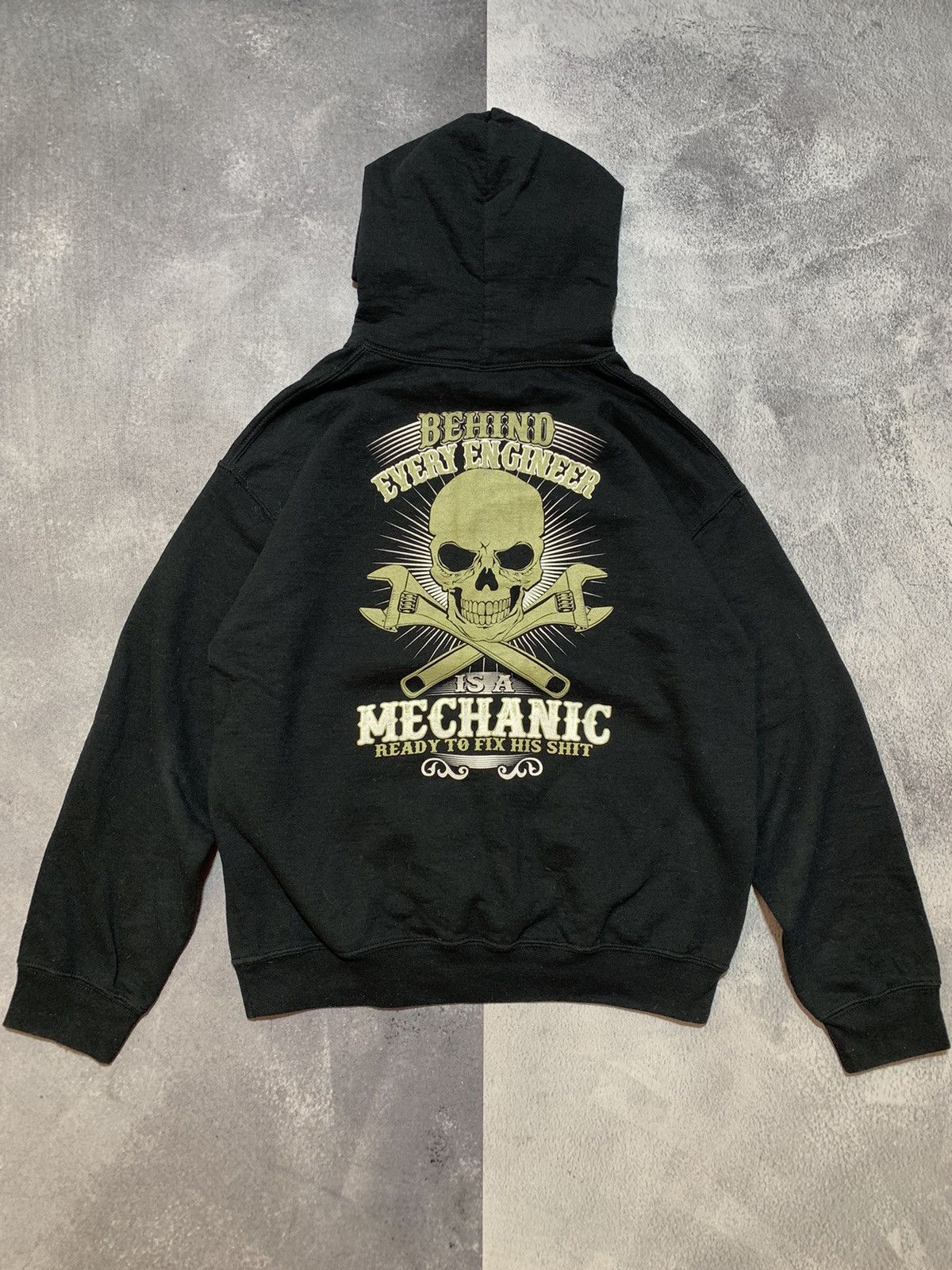 Other Vintage Y2K Mechanic hoodie back print big logo size M Size US M / EU 48-50 / 2 - 1 Thumbnail