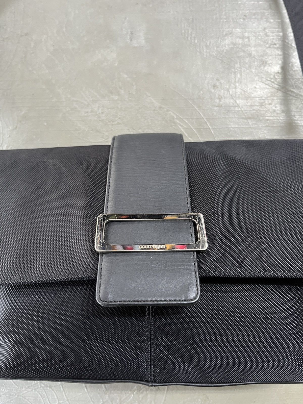 Courreges Courreges Hand Carry Dinner Leather Nylon Bag Size ONE SIZE - 5 Thumbnail
