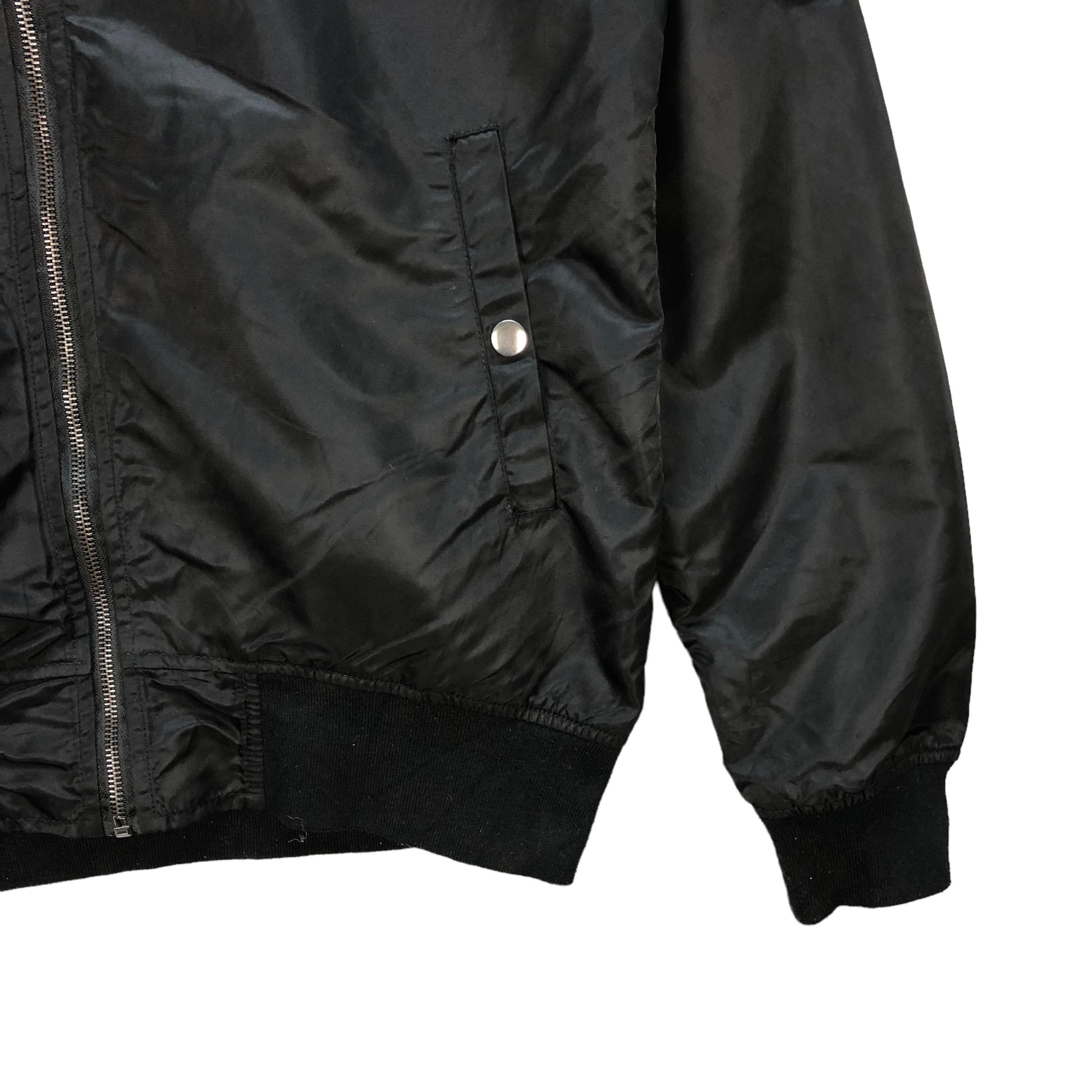 Japanese Brand MILITARY GARMENT PATCHES BOMBER JACKET #7338-130 Size US L / EU 52-54 / 3 - 8 Thumbnail