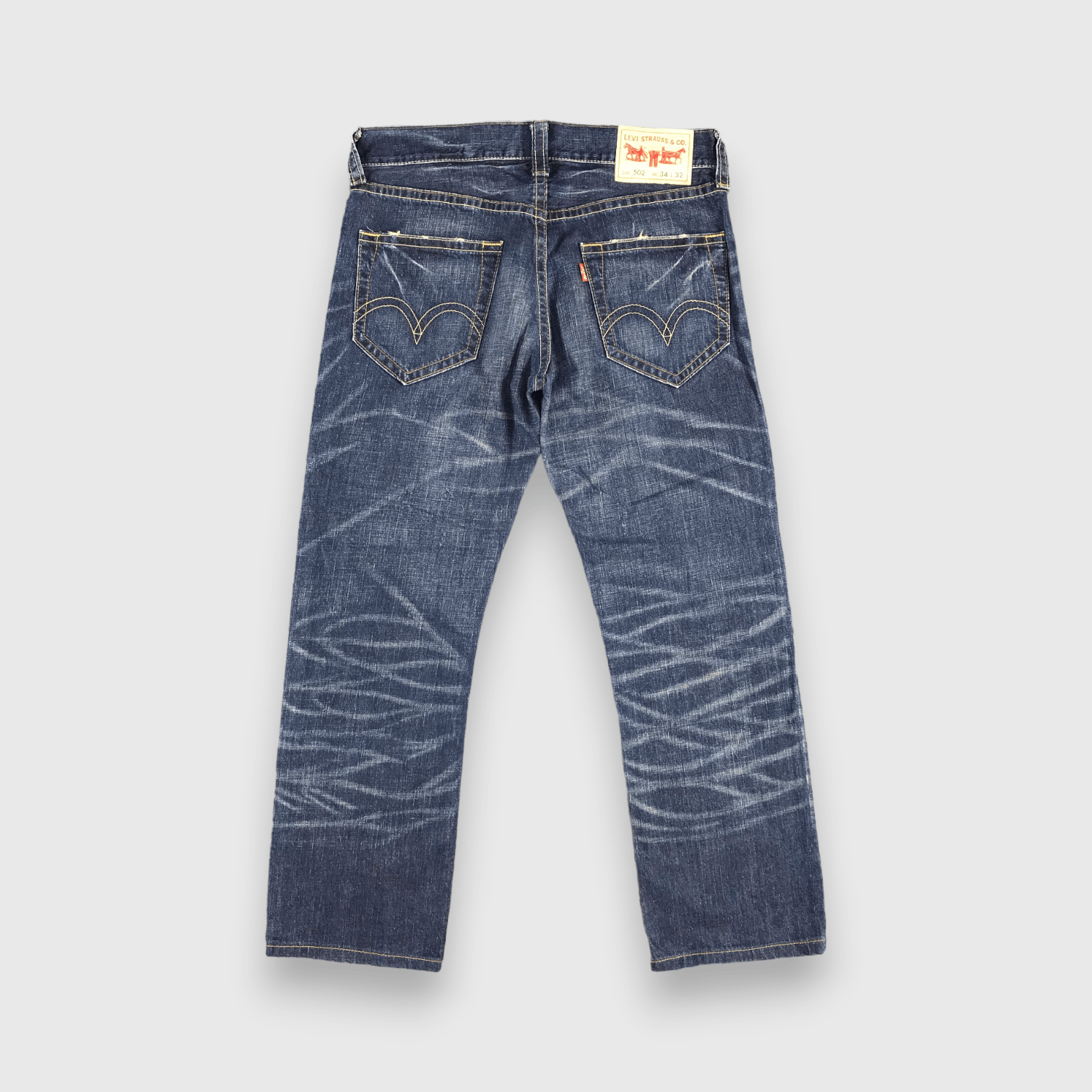 Levi's Vintage 90s Blue Wash Levis 502 Jeans-J1865 Size US 36 / EU 52 - 2 Thumbnail