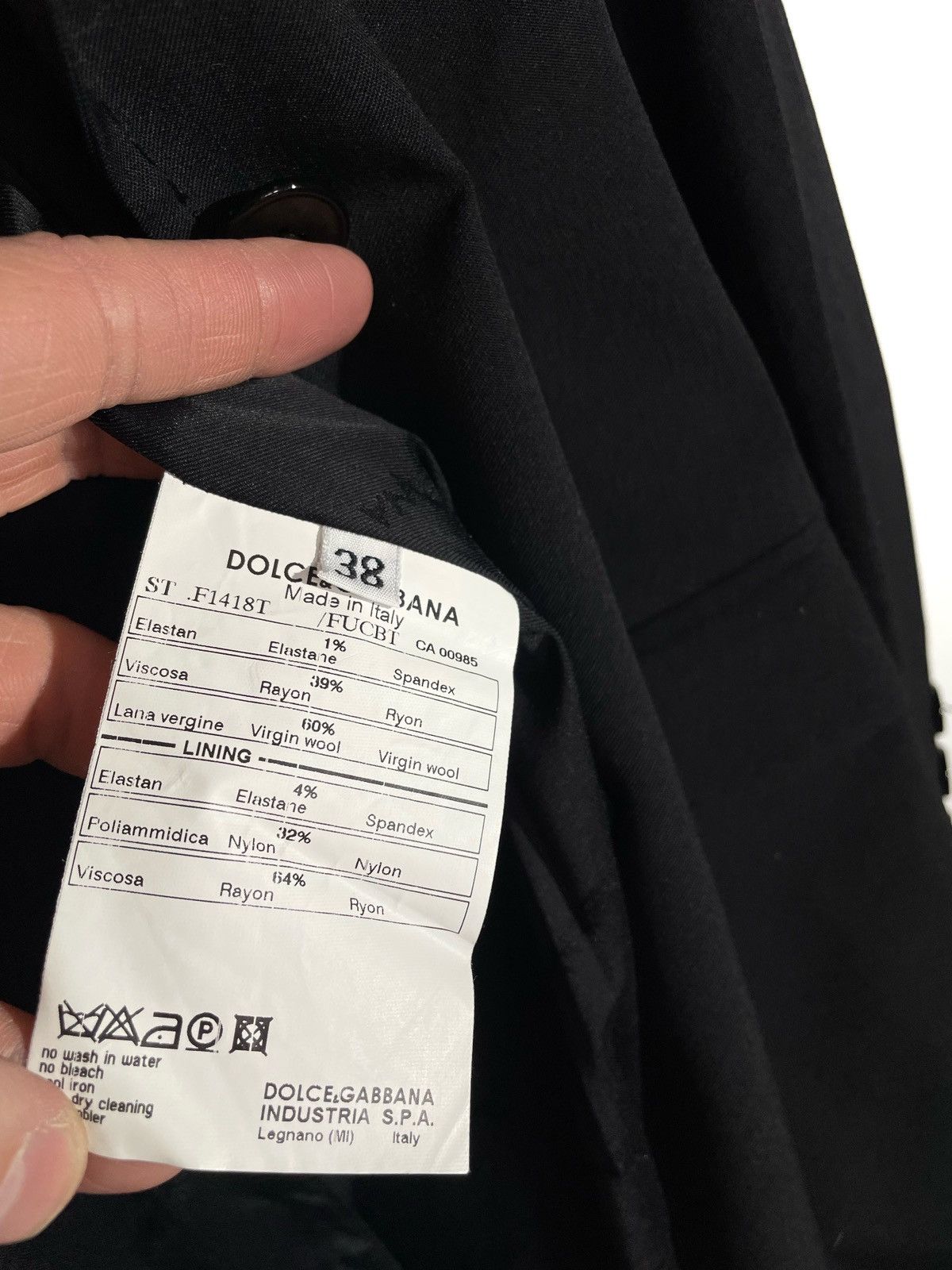 Dolce & Gabbana DG Basic Wool Business Blazer Black Women Italy Size 38 Lux Size XS / US 0-2 / IT 36-38 - 10 Thumbnail