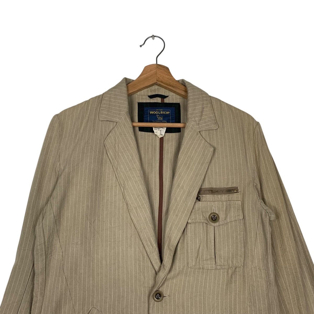 Woolrich Woolen Mills Woolrich Stripe Casual Men Jacket Size US M / EU 48-50 / 2 - 2 Thumbnail