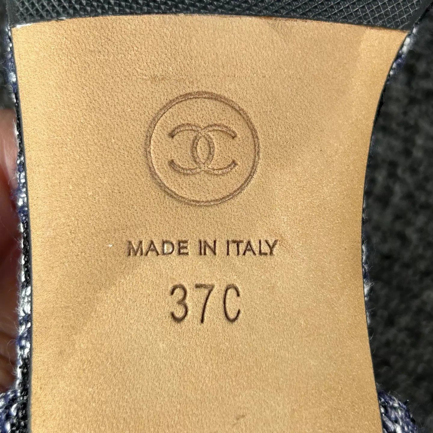 Chanel Chanel Leather Chain Sandal CC EUR37 GUC HB6617 Size US 6.5 / IT 36.5 - 7 Thumbnail