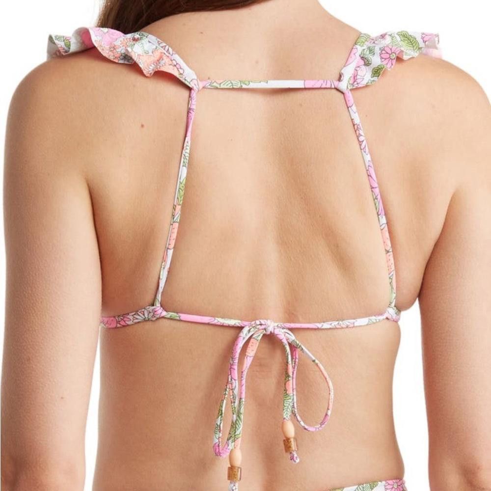 Other Maaji Flower Power Pirouette Triangle Pink Bikini Top Medium Size ONE SIZE - 2 Thumbnail
