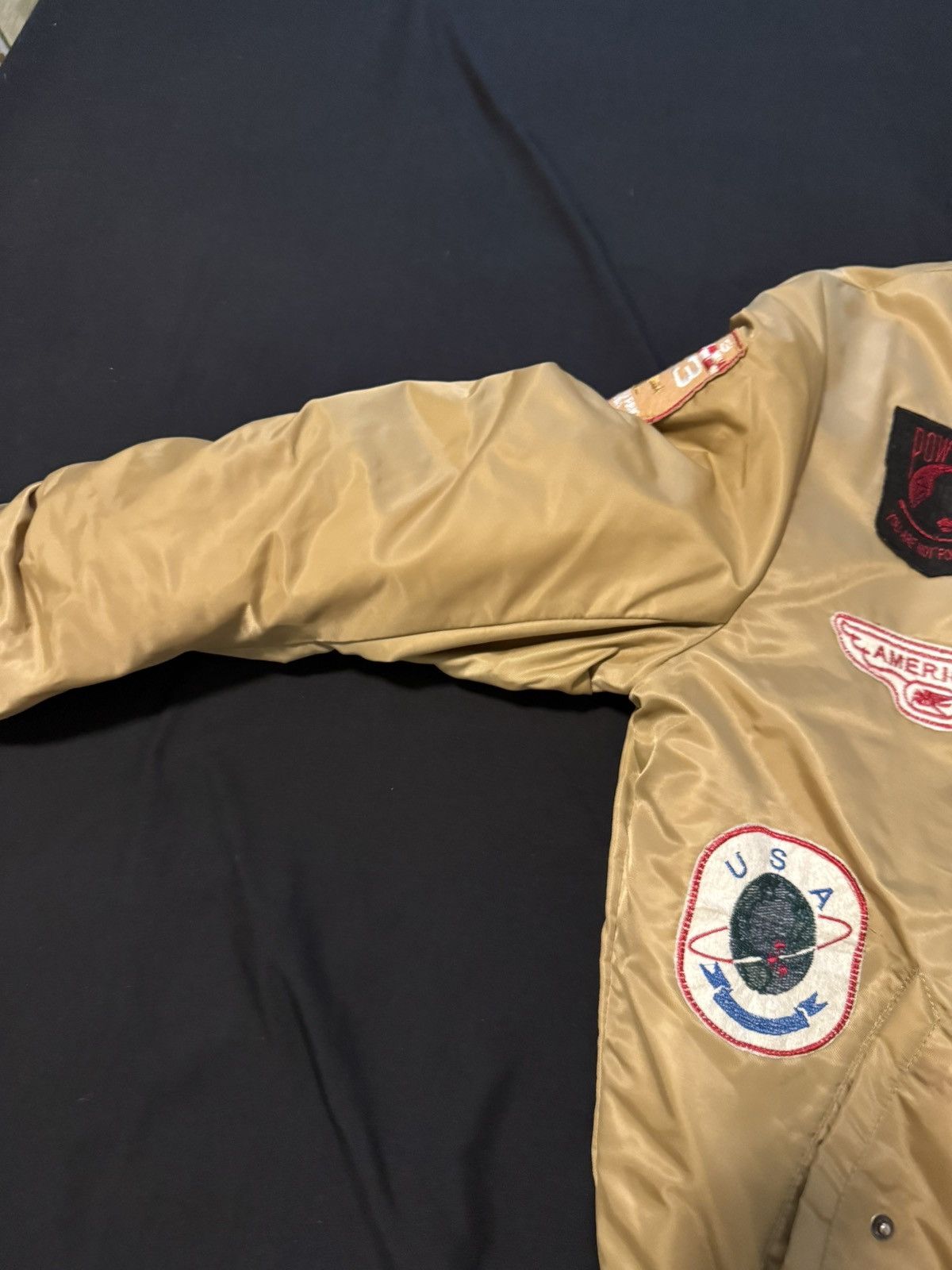 Other × Vintage brown aviator bomber jacket Size US L / EU 52-54 / 3 - 4 Thumbnail
