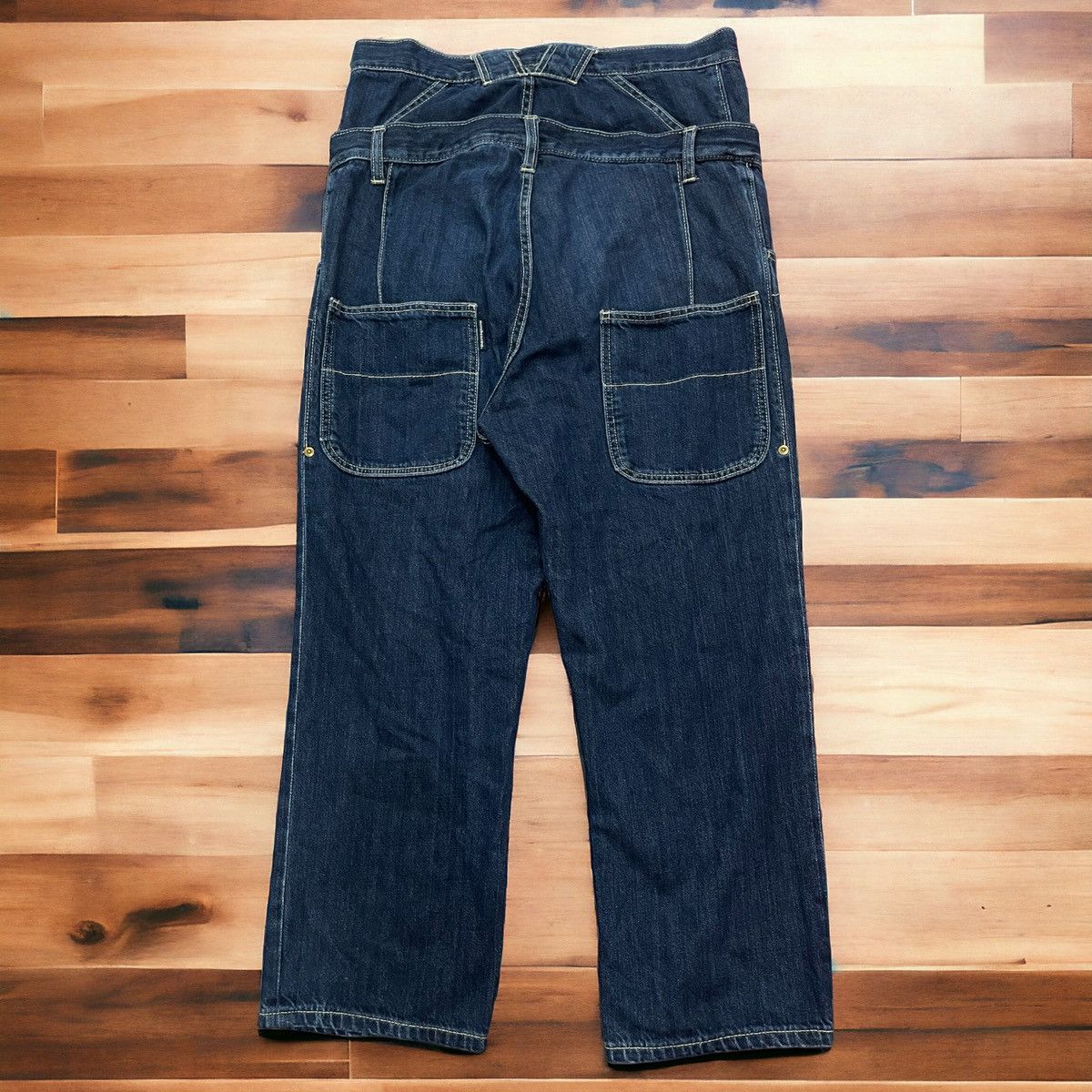 Issey Miyake × mercibeaucoup Issey Miyake Mercibeaucoup Double Waist Jeans Size US 32 / EU 48 - 2 Thumbnail