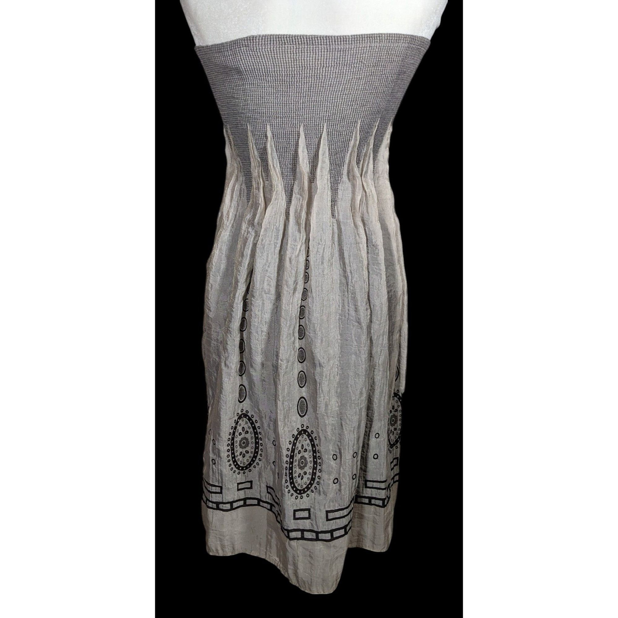 Anthropologie Lapis By Anthropologie Bohemian Grey Tube Top Dress Size ONE SIZE - 2 Thumbnail