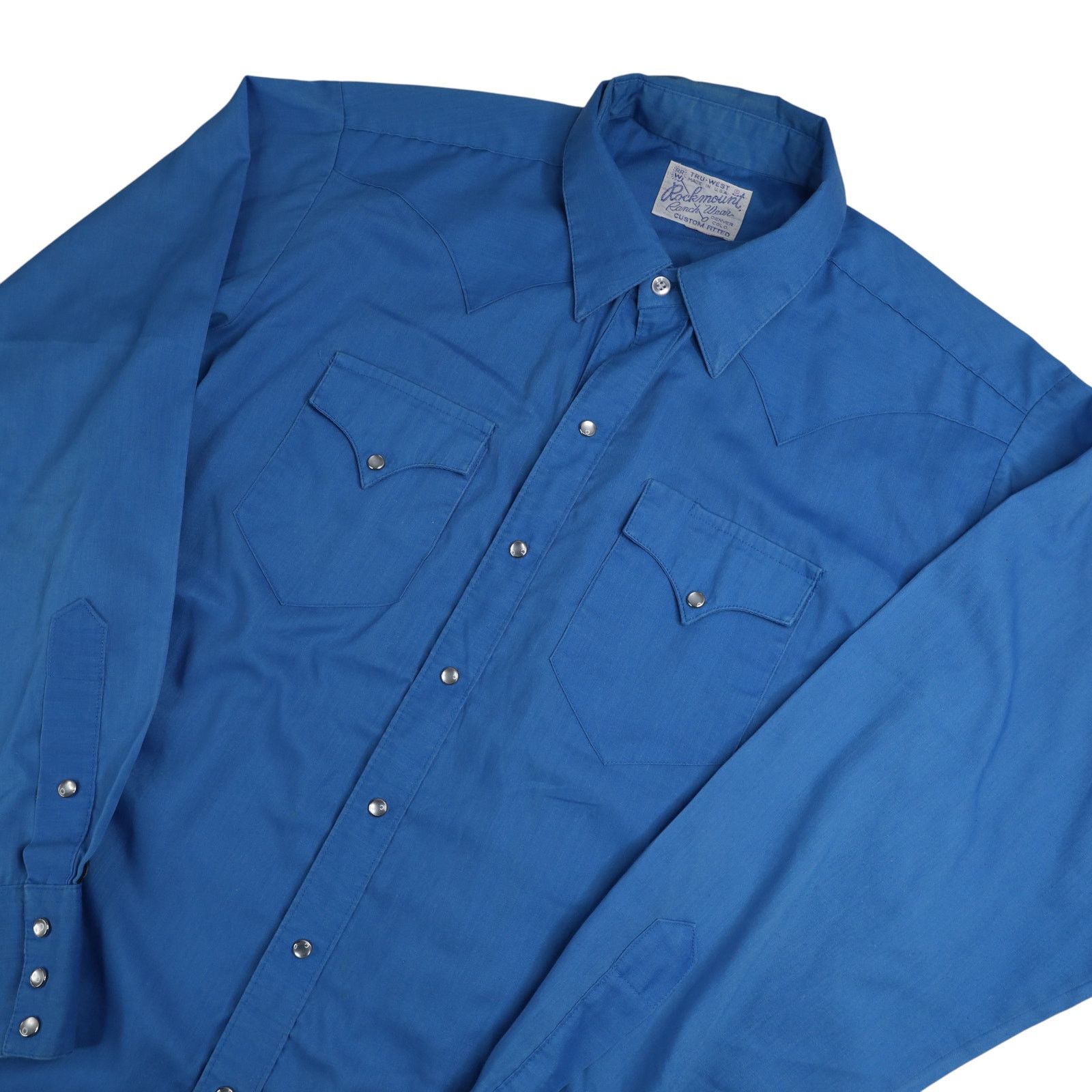 Rockmount Ranch Wear × Vintage True VTG Tru-West Rockmount Ranch Wear Pearl Snap Shirt Size US XL / EU 56 / 4 - 2 Thumbnail