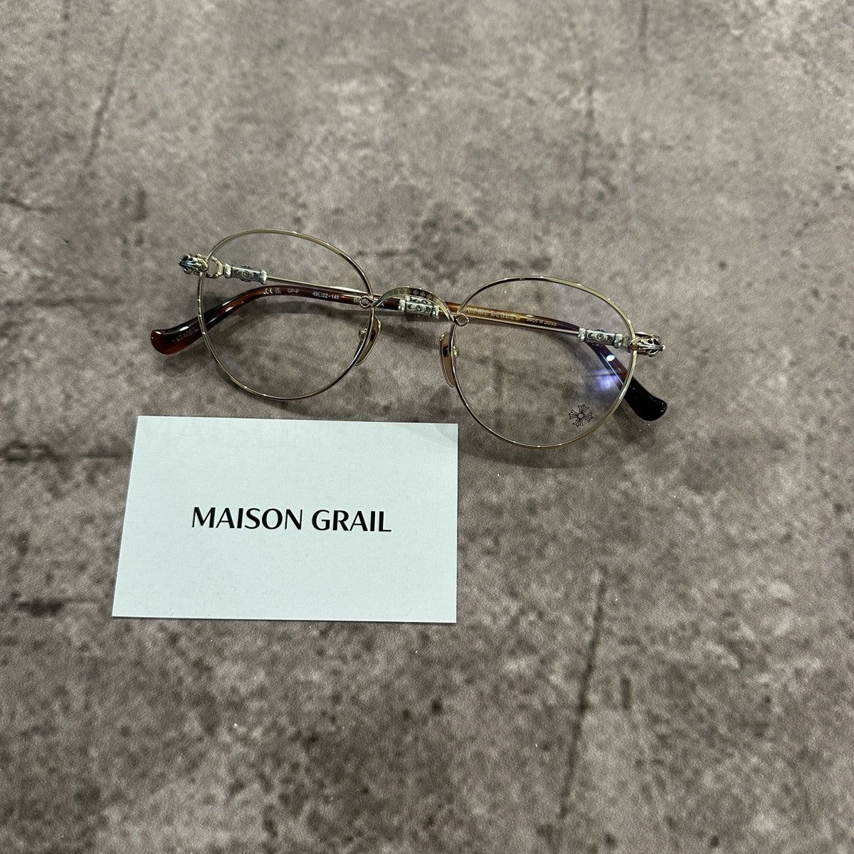 Chrome Hearts CHROME HEARTS BUBBA - A GOLD PLATED EYEGLASSES Size ONE SIZE - 9 Thumbnail