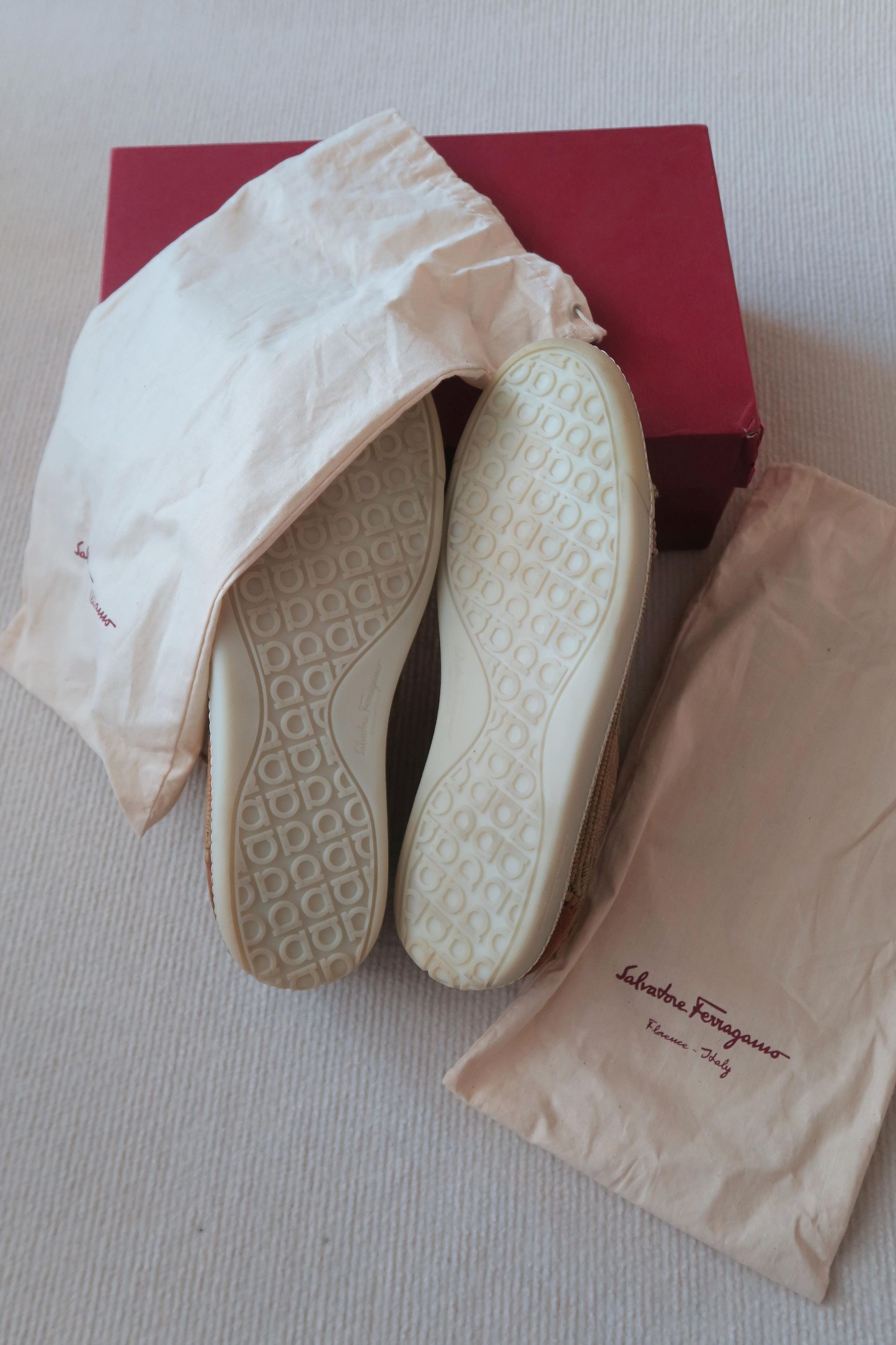 Salvatore Ferragamo Salvatore Ferragamo Straw & Suede Sneakers Size US 11.5 / EU 44-45 - 6 Thumbnail