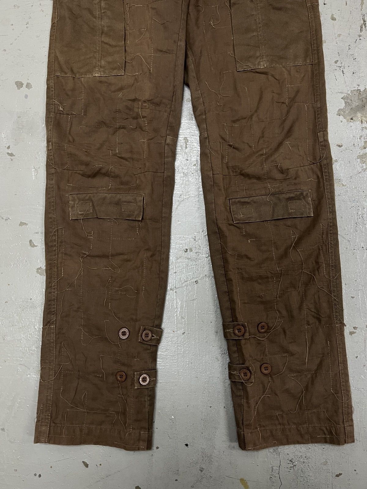 Greg Lauren In The Attic Bondage Cargo Hemp Patchwork Greg Lauren Style Size US 33 - 5 Thumbnail