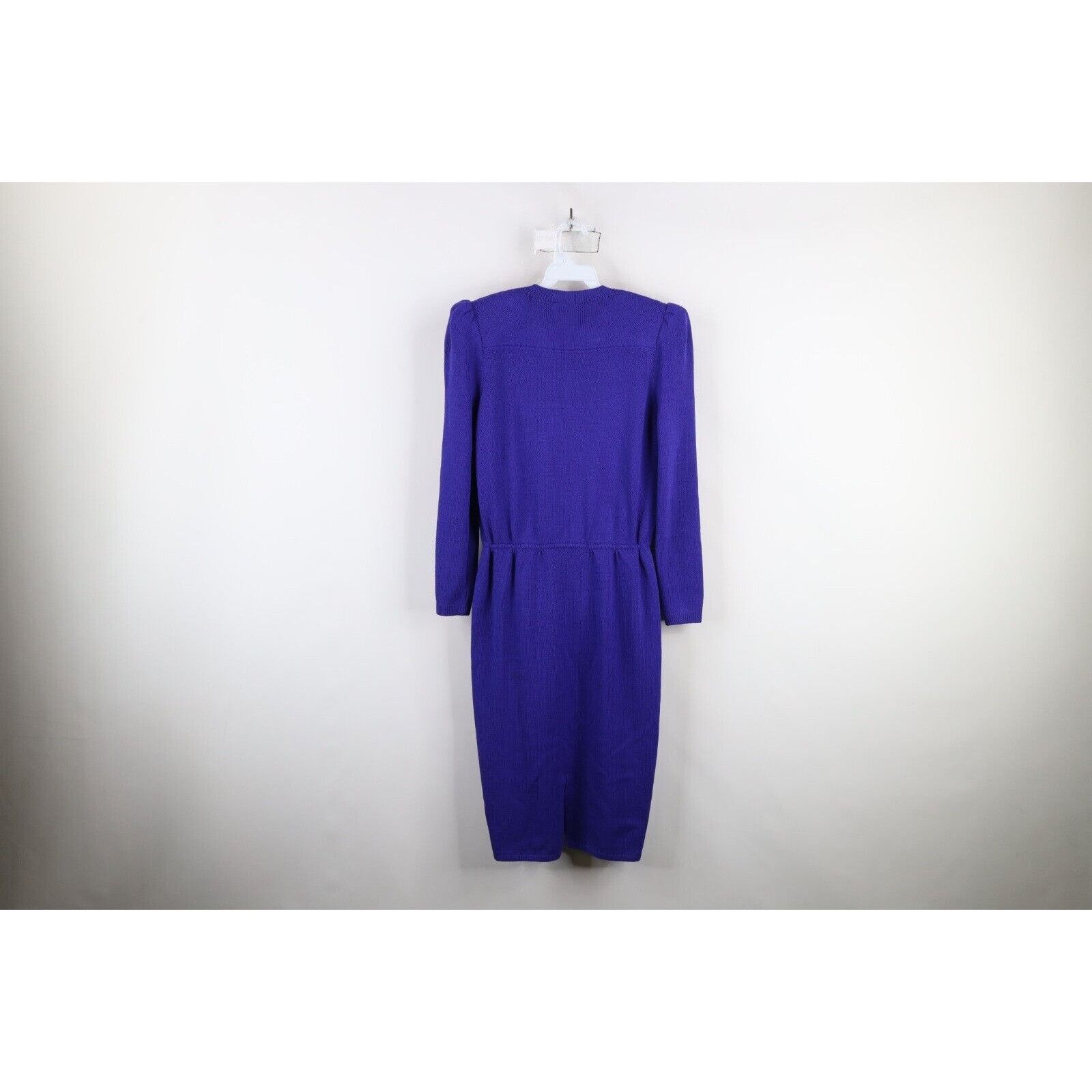 St. John × Vintage Vintage 70s 80s St John Marie Gray Wool Knit Sweater Dress Size M / US 6-8 / IT 42-44 - 11 Thumbnail