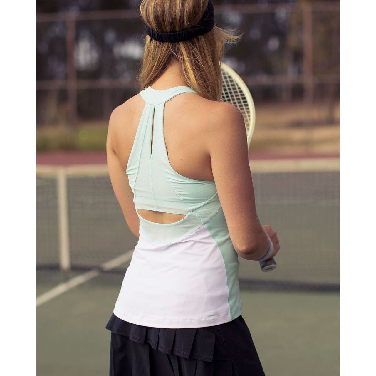 Lululemon LULULEMON Make It Count Aqua Blue Bra Stretch Tank Top Sz 4 Size S / US 4 / IT 40 - 2 Thumbnail