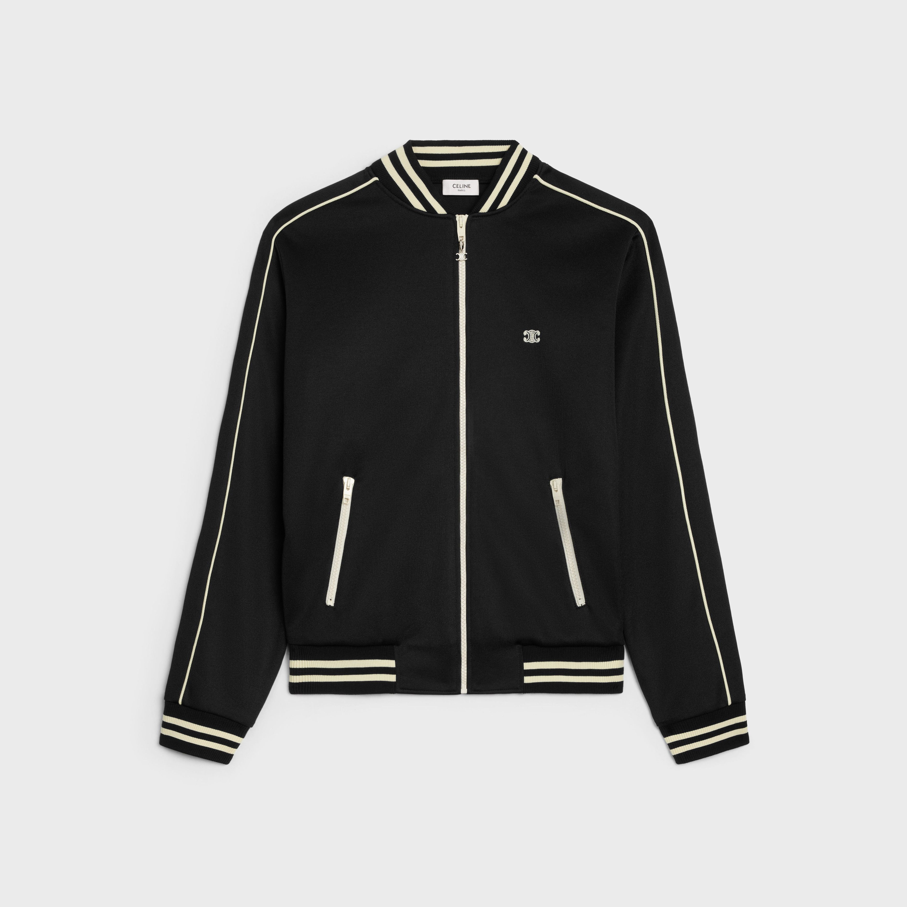 Celine o1bcso1str0925 2Y83C021W Teddy Jacket in Black/White Size US M / EU 48-50 / 2 - 1 Thumbnail