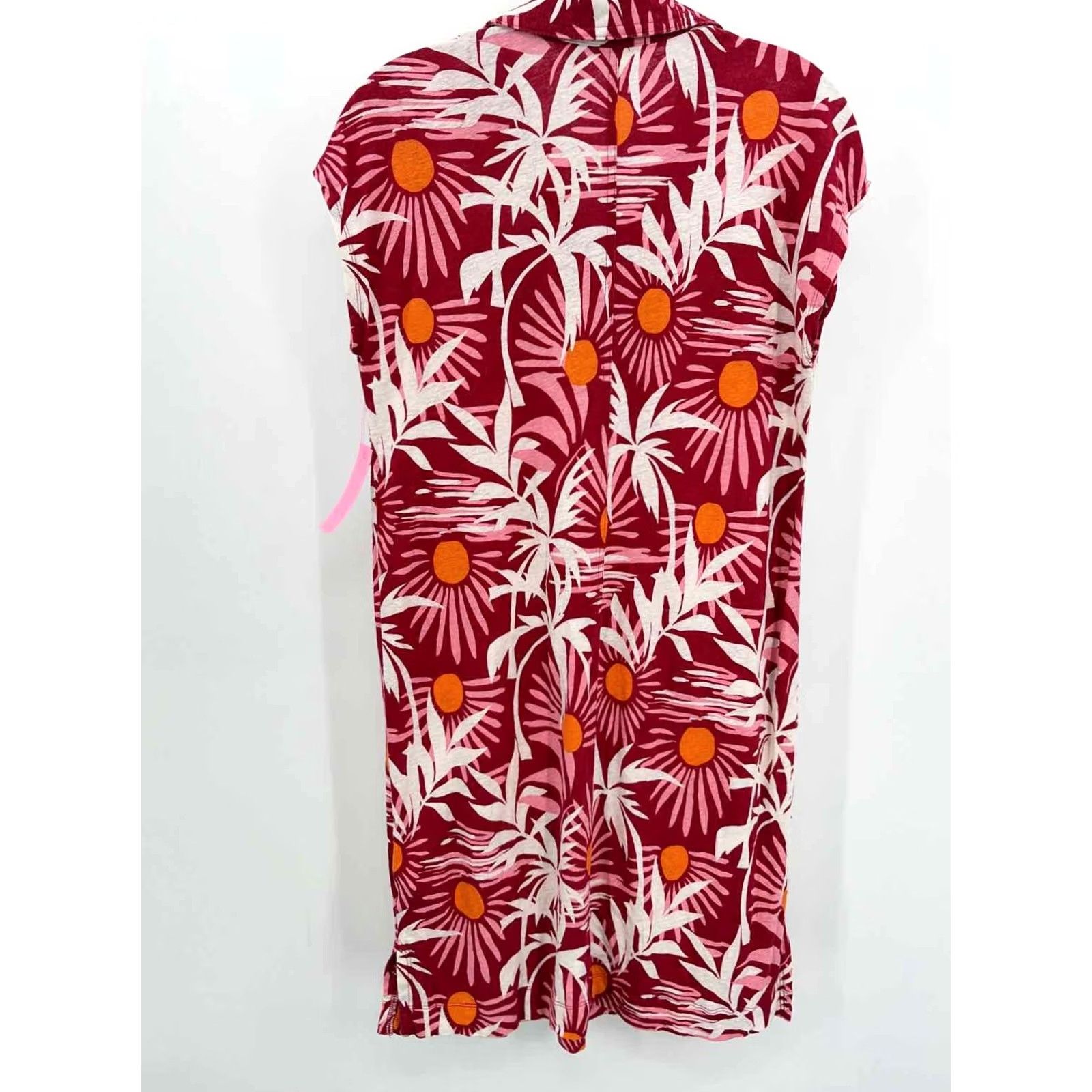 Vintage C&C California Red Short Sleeve Dress Small Regular Size 28" / US 6 / IT 42 - 2 Thumbnail