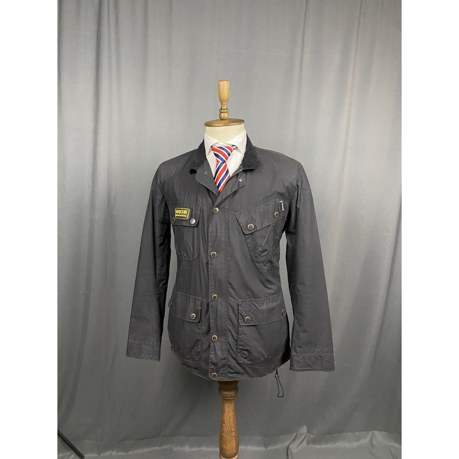 Barbour Barbour Braken Men's Black Waxed Motorcycle Jacket Size L Size US L / EU 52-54 / 3 - 2 Thumbnail