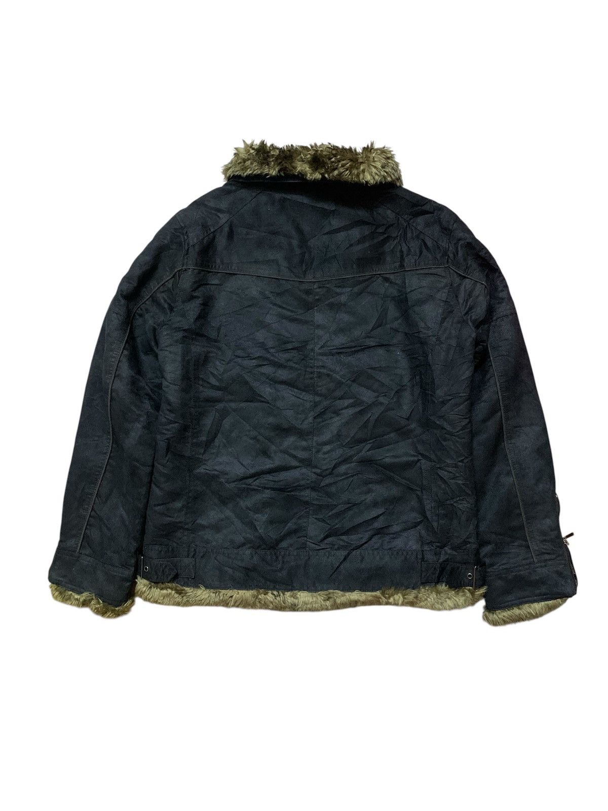 In The Attic Japanese Brand Moleskin Faux Fur Jacket Size US M / EU 48-50 / 2 - 2 Thumbnail