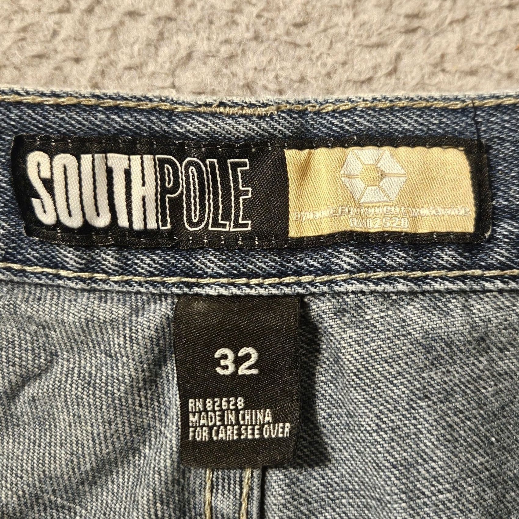 Southpole VINTAGE Southpole Jeans Blue 32x29 9" Wide Leg Baggy Y2K Carpenter Spellout Mens Size US 32 / EU 48 - 6 Thumbnail