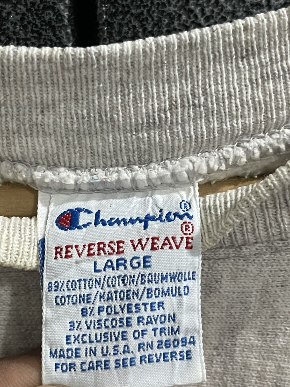 Champion Vintage Champion Reverse Weave Grey Sweatshirt Size US L / EU 52-54 / 3 - 9 Thumbnail