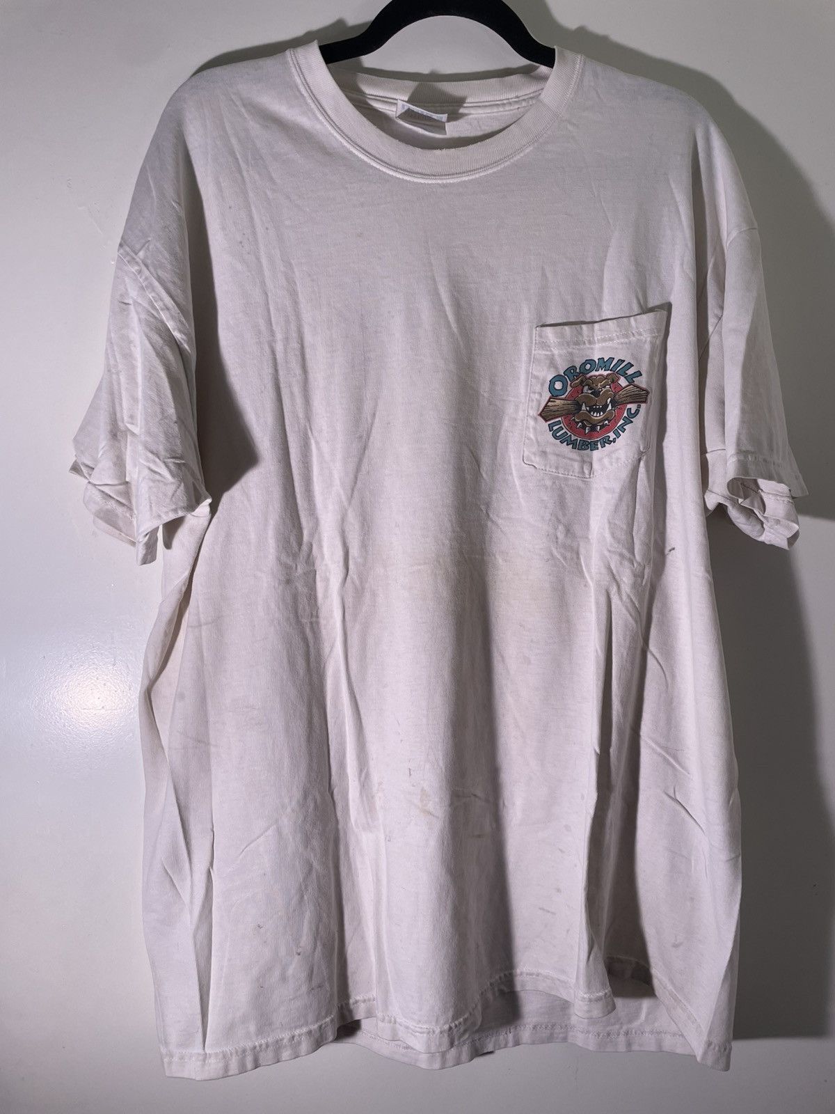 Vintage Y2K 2000’s VTG Vintage Oromill Lumber Inc Bulldog Dog Shirt Size US XL / EU 56 / 4 - 2 Thumbnail