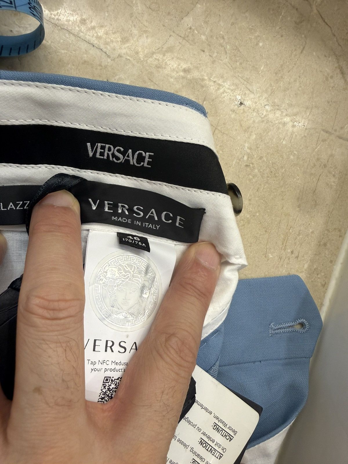 Versace light blue pants size 46 Size US 30 / EU 46 - 9 Thumbnail
