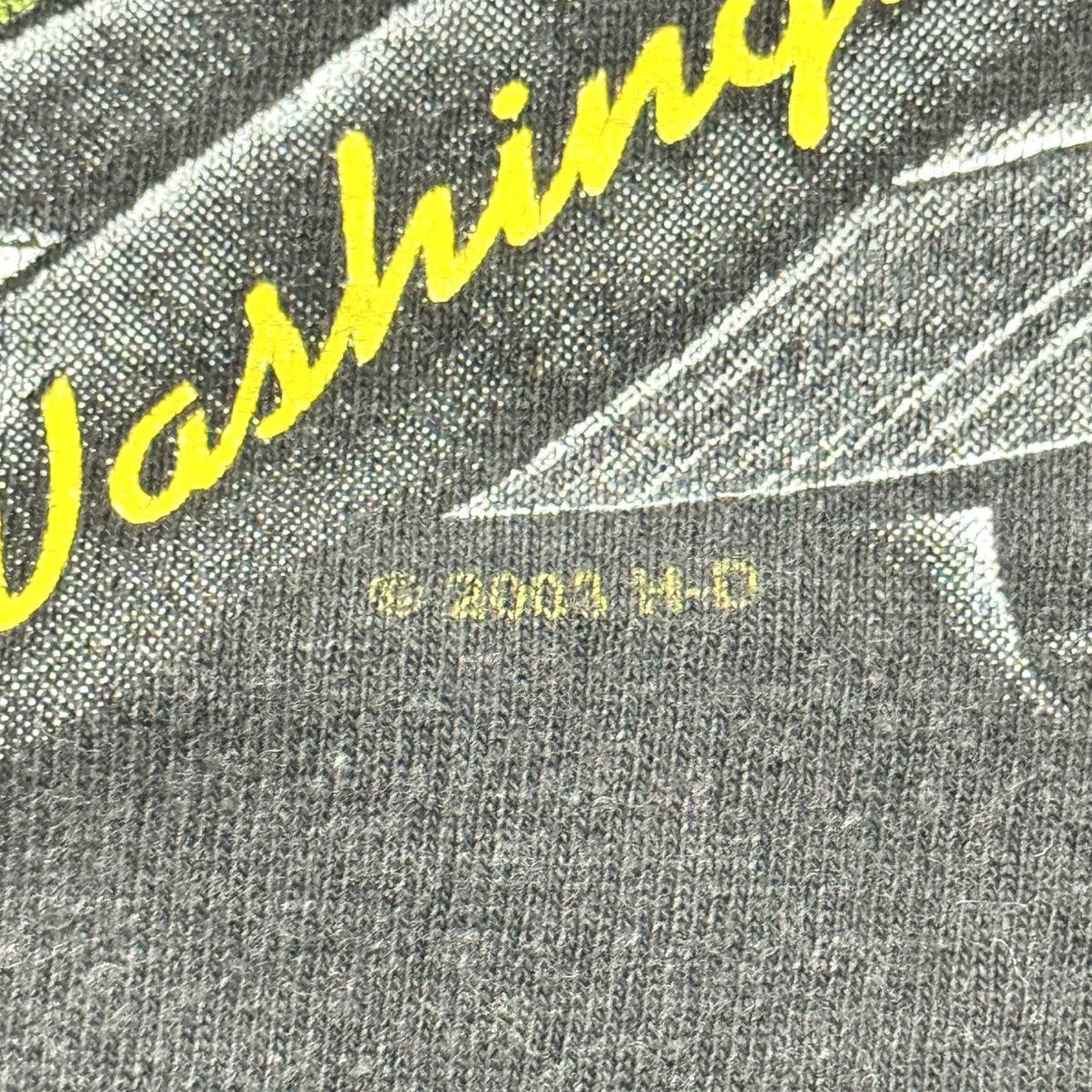 Harley Davidson Vintage 2003 Harley Davidson Spider Web Longsleeve Tshirt Size US M / EU 48-50 / 2 - 11 Thumbnail
