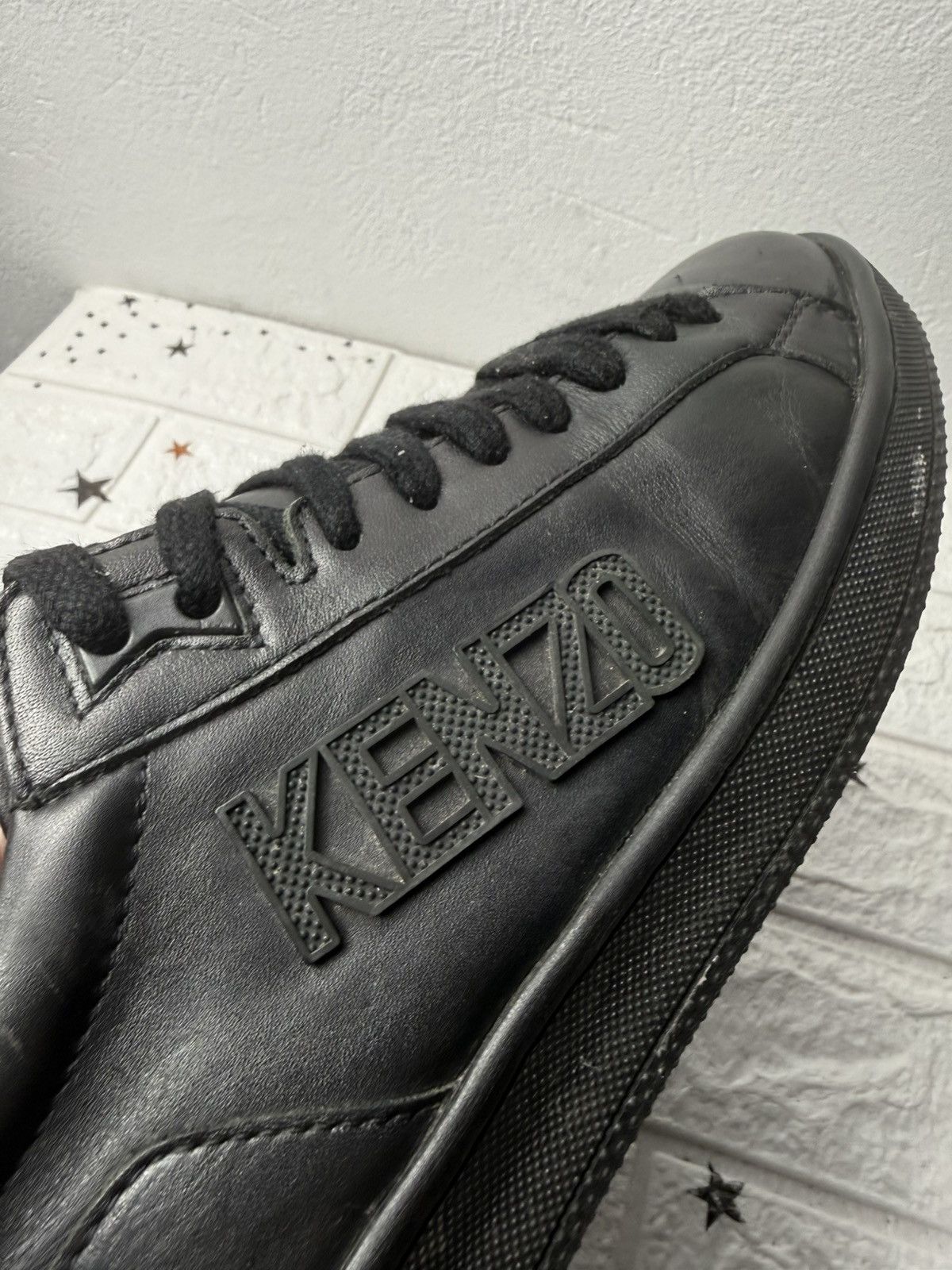 Kenzo KENZO Tennix US8 UK7 EUR41 sneakers casual leather black Size US 8 / EU 41 - 4 Thumbnail