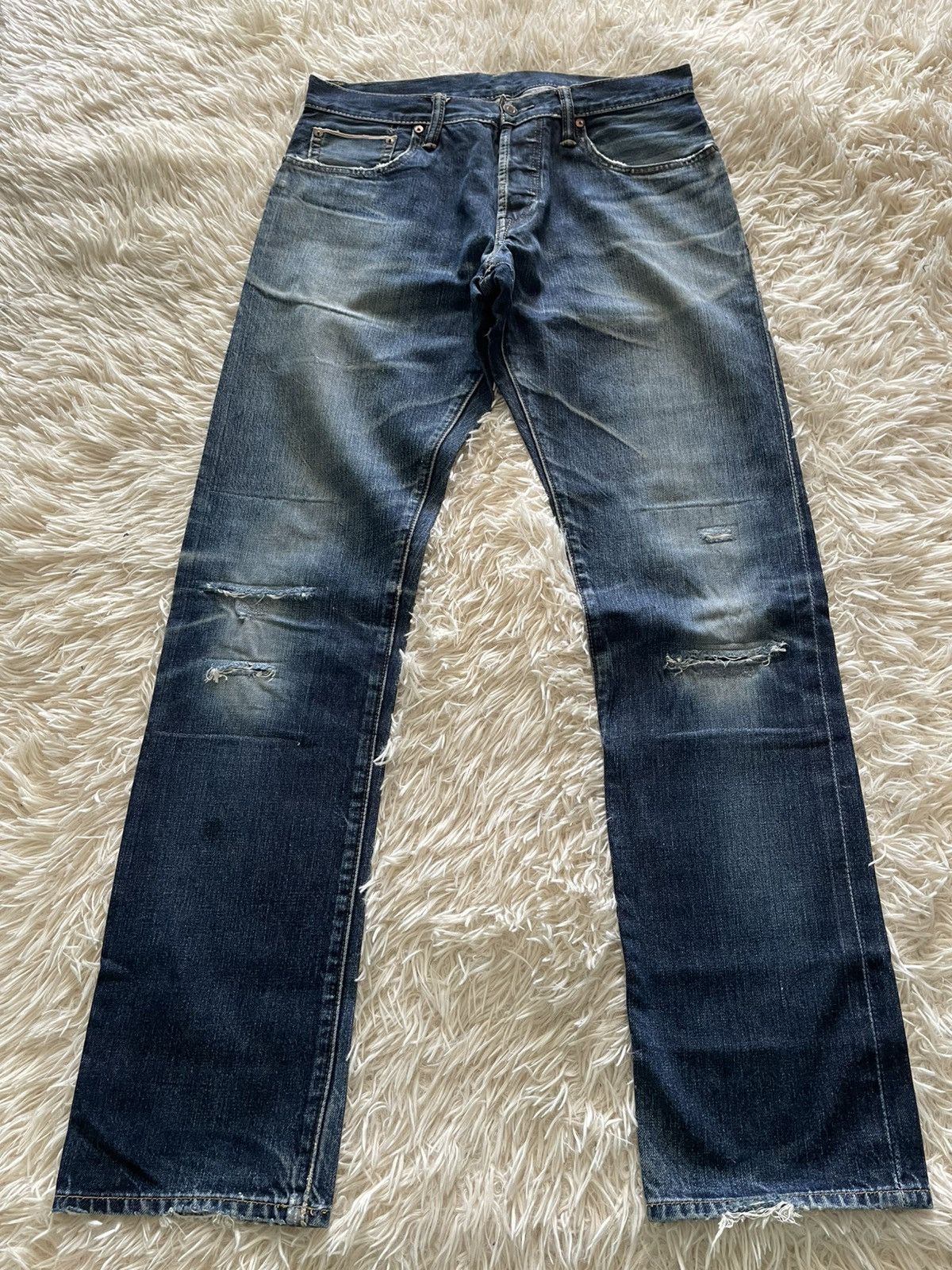 Gap Final Drop💥Rusty Distressed GAP 1969 Selvedge (UNI-04) Size US 32 / EU 48 - 3 Thumbnail