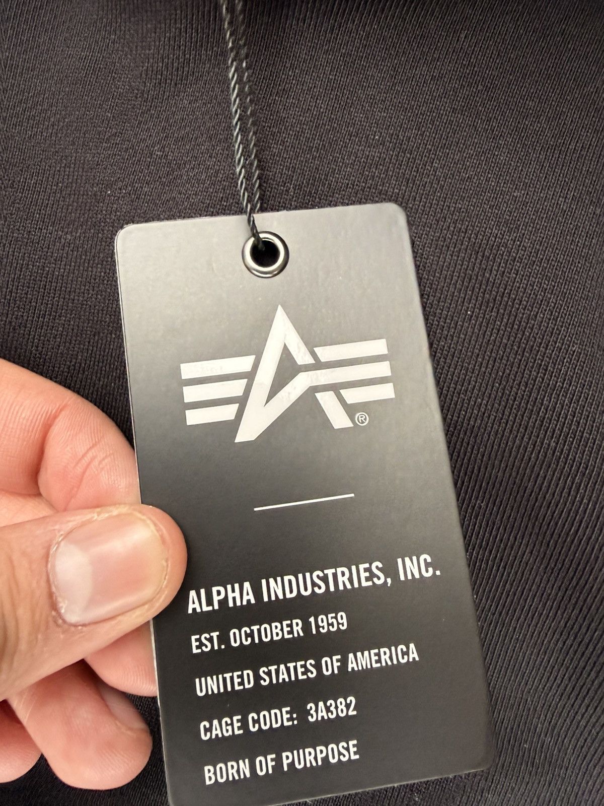 Alpha Industries Alpha Industries ALS/92 Liner hoodie in black size large NWT Size US L / EU 52-54 / 3 - 4 Thumbnail