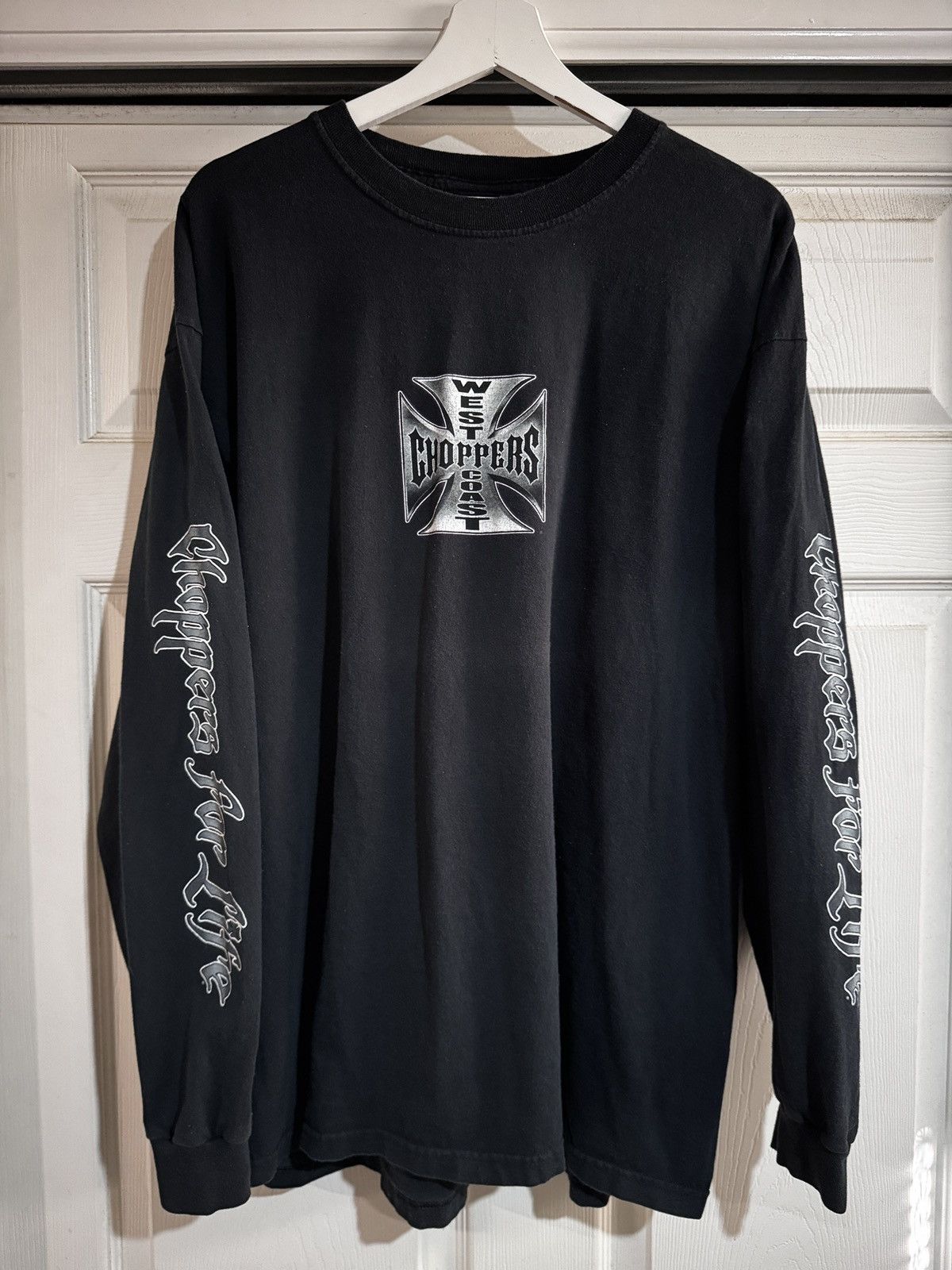 トップス west coast choppers Choppers For Life xl Vintage West Coast Choppers For Life Long Sleeve Jesse Who T