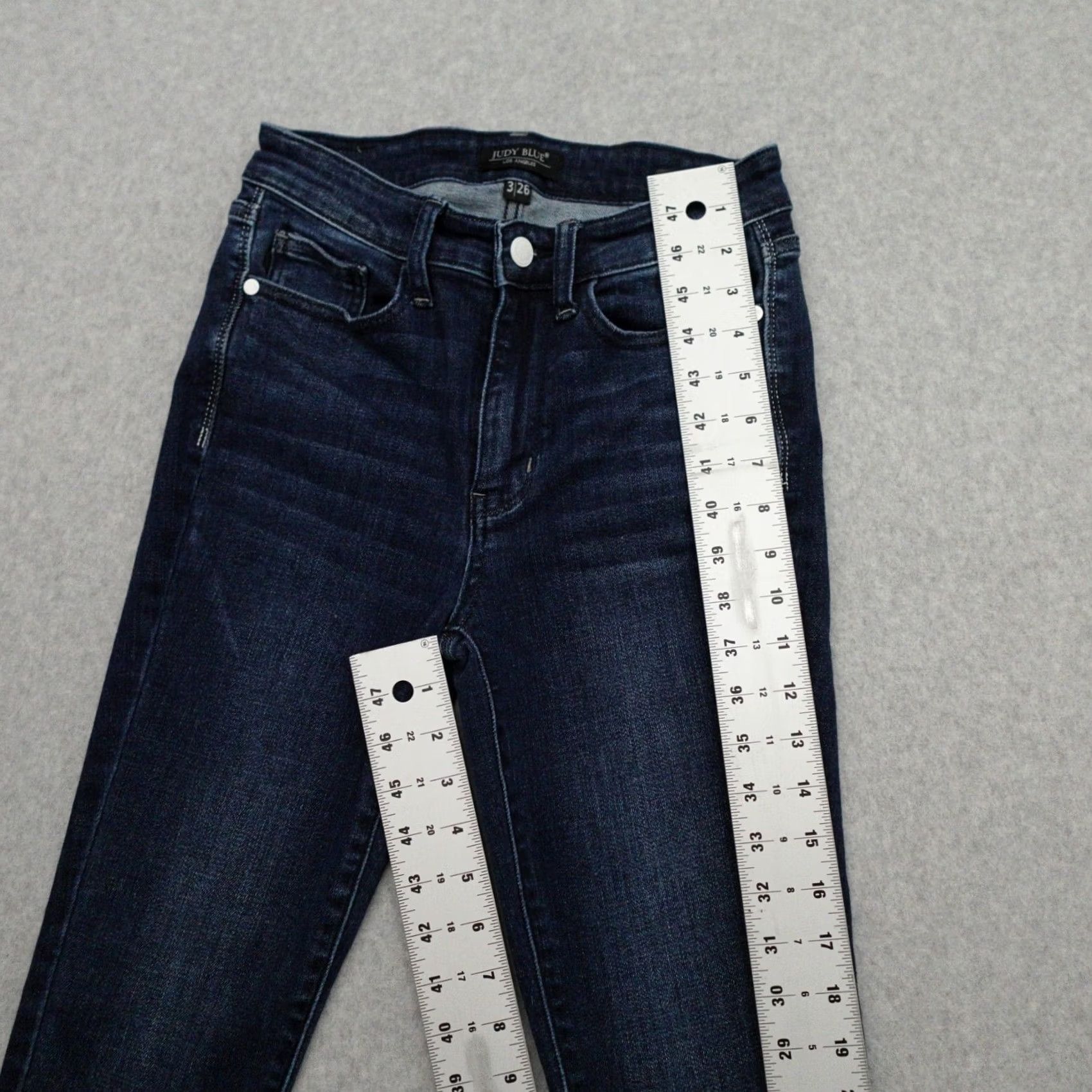 Denime Judy Blue Jeans Womens Blue Denim Skinny Fit Stretch 3/26x27 Size 26" / US 2 / IT 38 - 5 Thumbnail