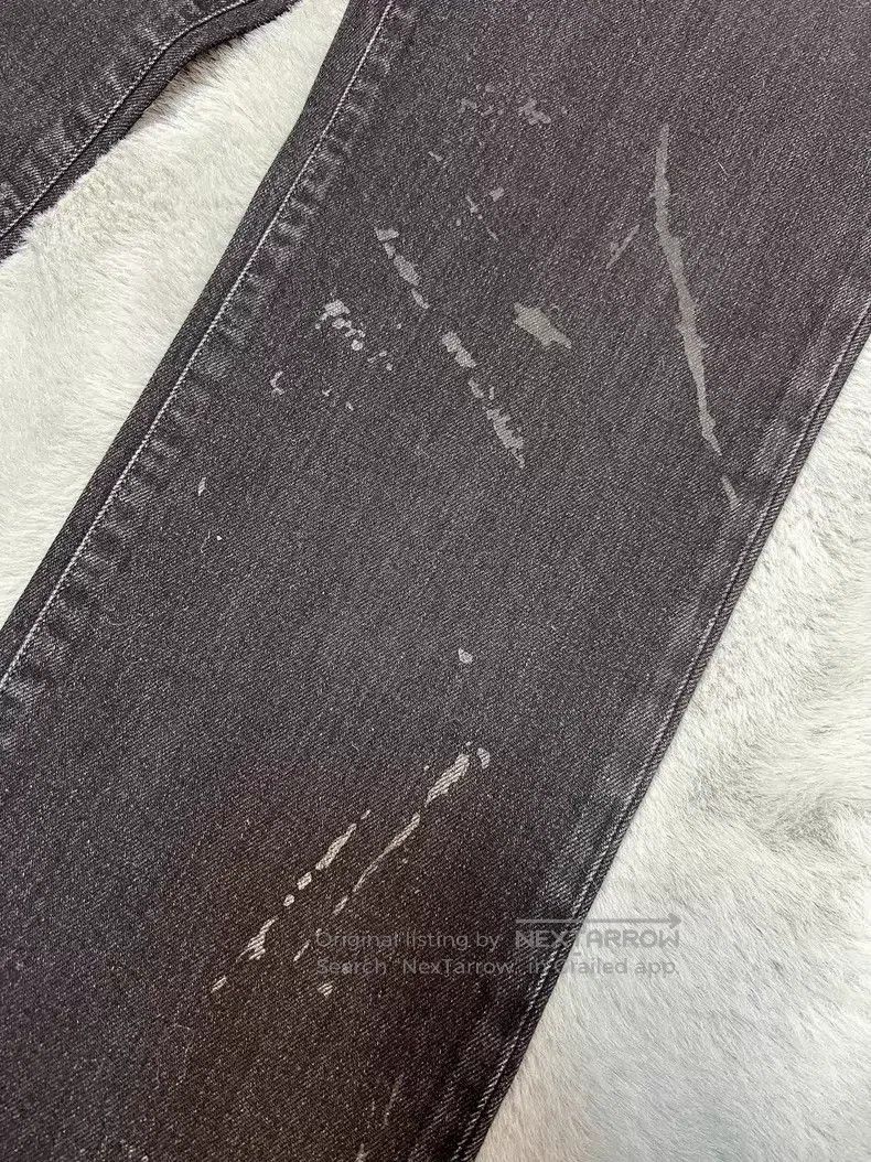 Saint Laurent Paris Saint Laurent Paris Black Reflective Splatter Basic Denim Size US 32 / EU 48 - 5 Thumbnail