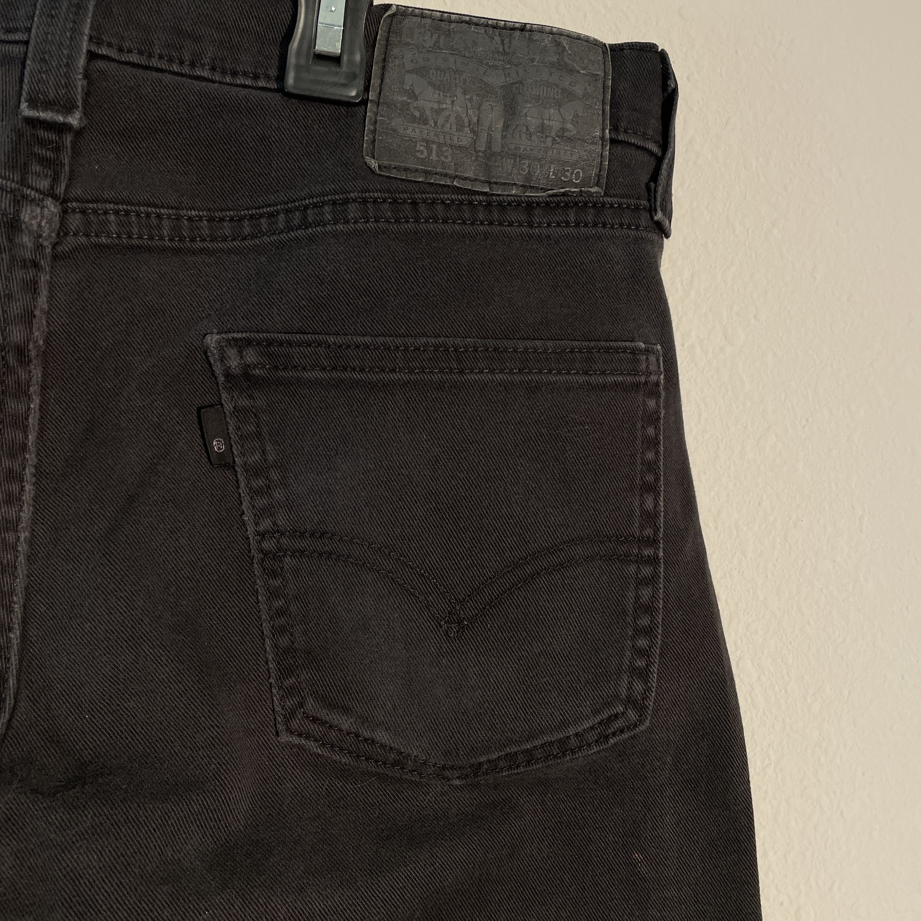 Levi's Vintage Clothing Black Levis Jeans 513 30x30 Black Tag Size US 30 / EU 46 - 4 Thumbnail