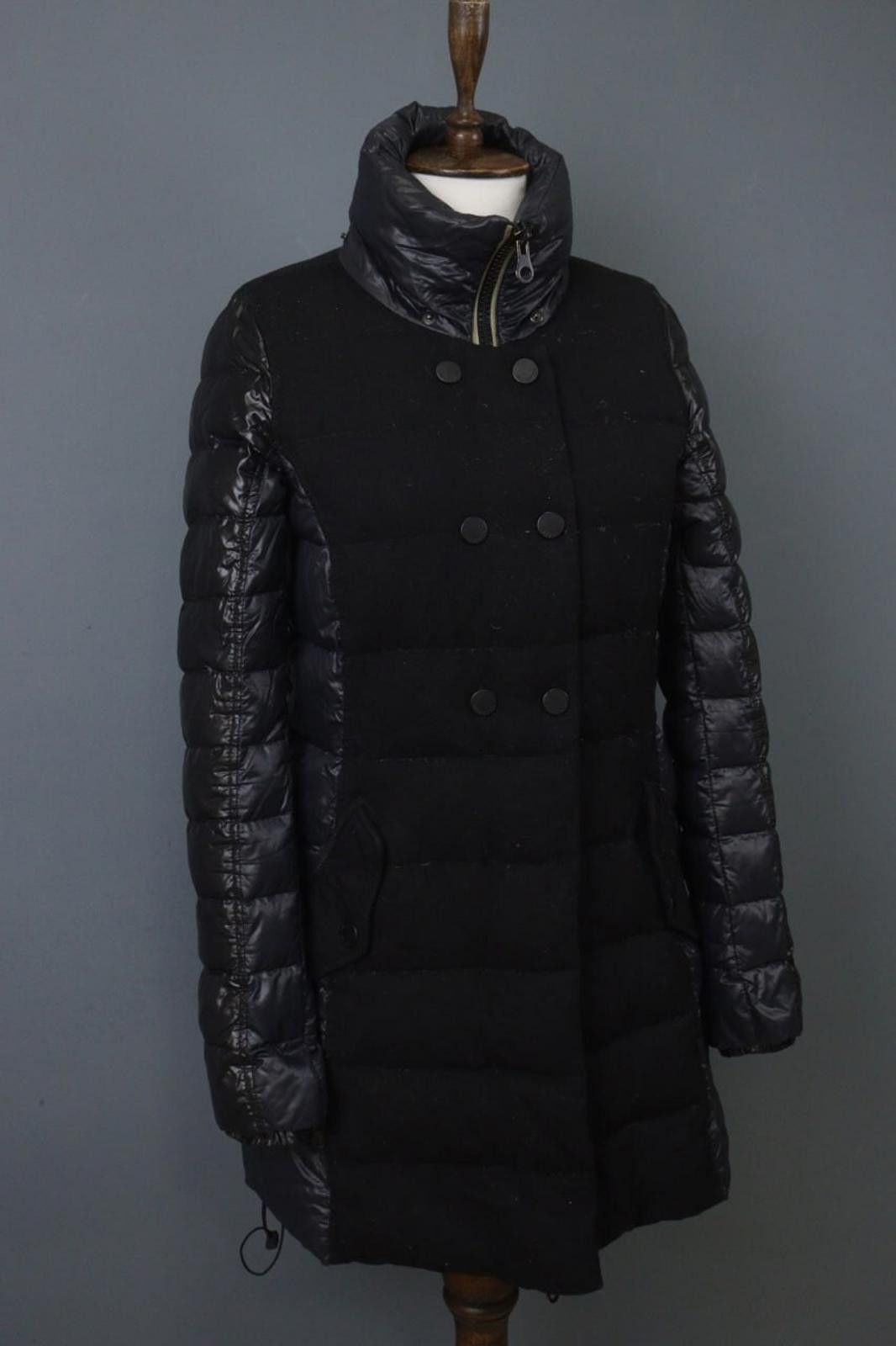 Duvetica Duvetica Black Wool Mock Neck Zip Puffer Jacket Size 44 Size M / US 6-8 / IT 42-44 - 8 Thumbnail
