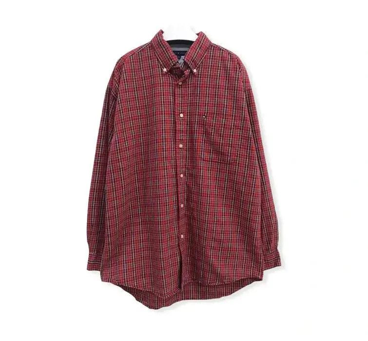 Flannel Tommy Hilfiger Plaid Tartan Flannel Shirt Size US L / EU 52-54 / 3 - 1 Thumbnail