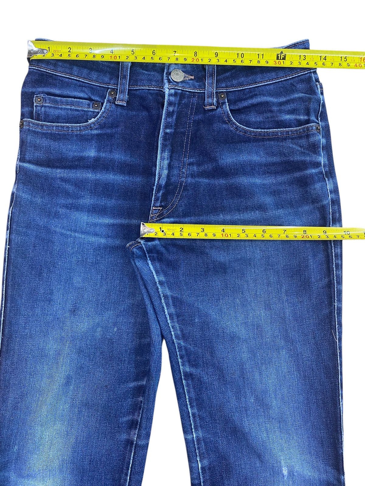 Japanese Brand Japanese Brand Dark Blue Wash Style Straight Cut Jeans Size US 26 / EU 42 - 5 Thumbnail