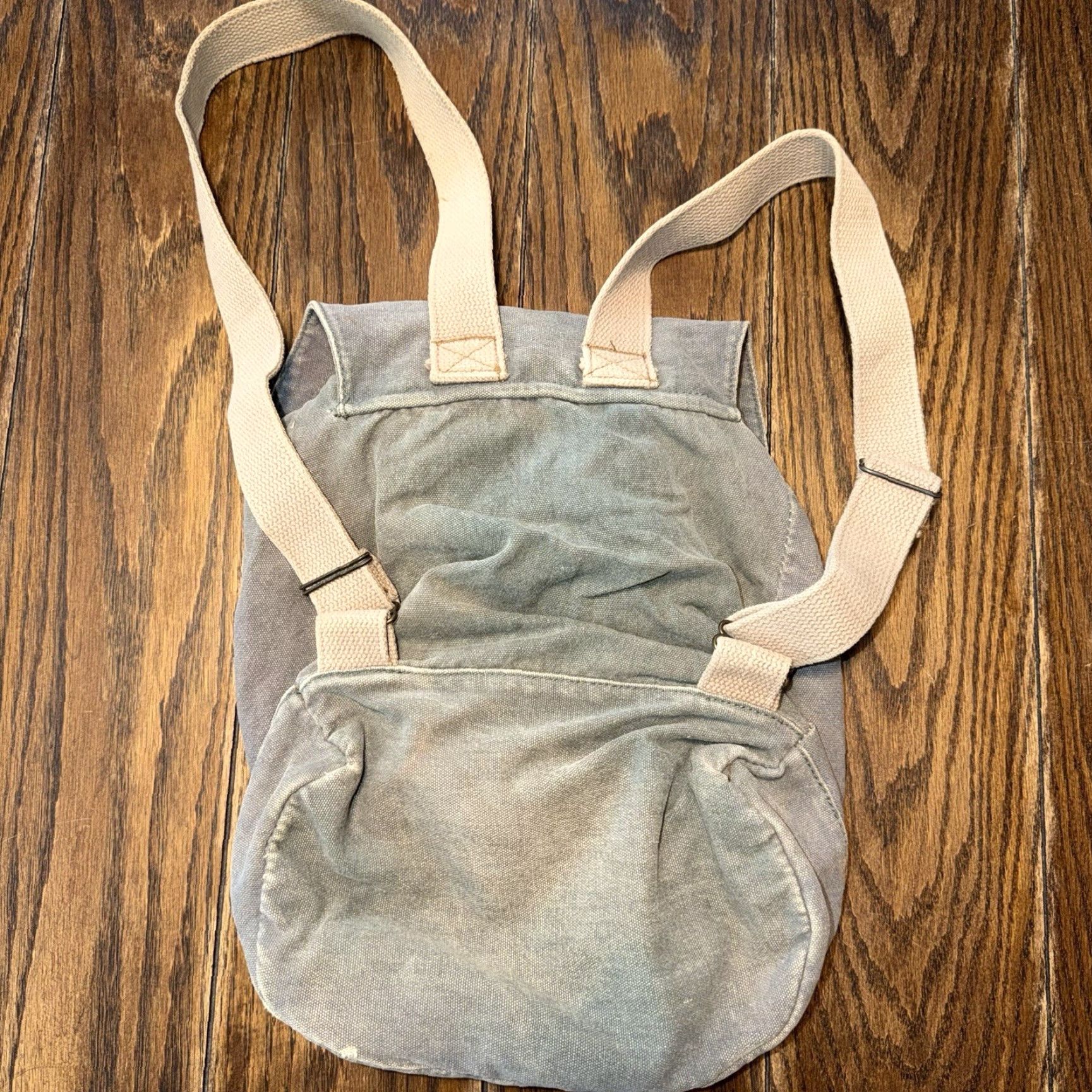Vintage VINTAGE LL Bean Backpack Green 70s 80s Cotton Day USA Travel Mens Backpack Size ONE SIZE - 7 Thumbnail