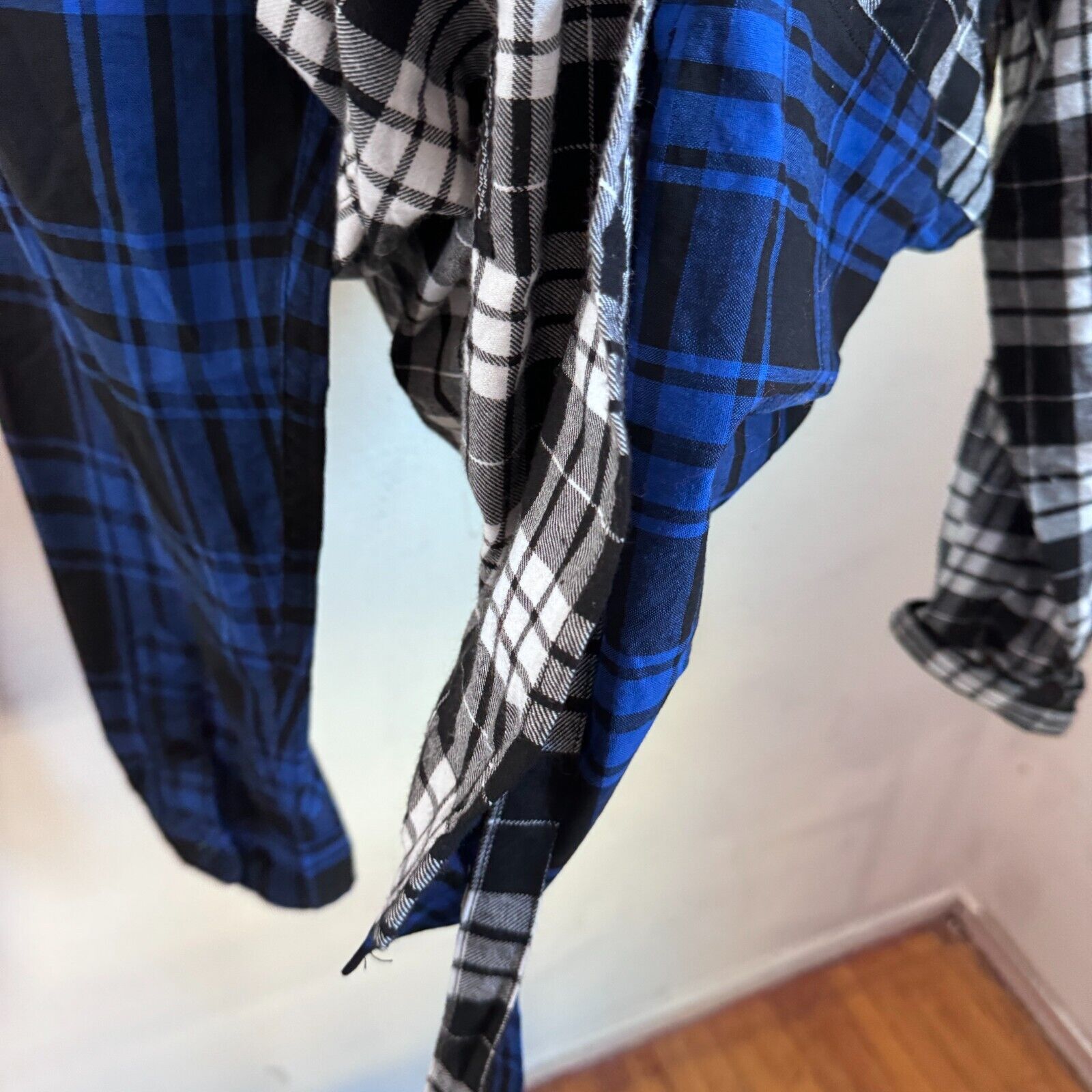 Midnight Studios Midnight Studios Multi Colored Blue Plaid Flannel Shirt XL Size US XL / EU 56 / 4 - 10 Thumbnail